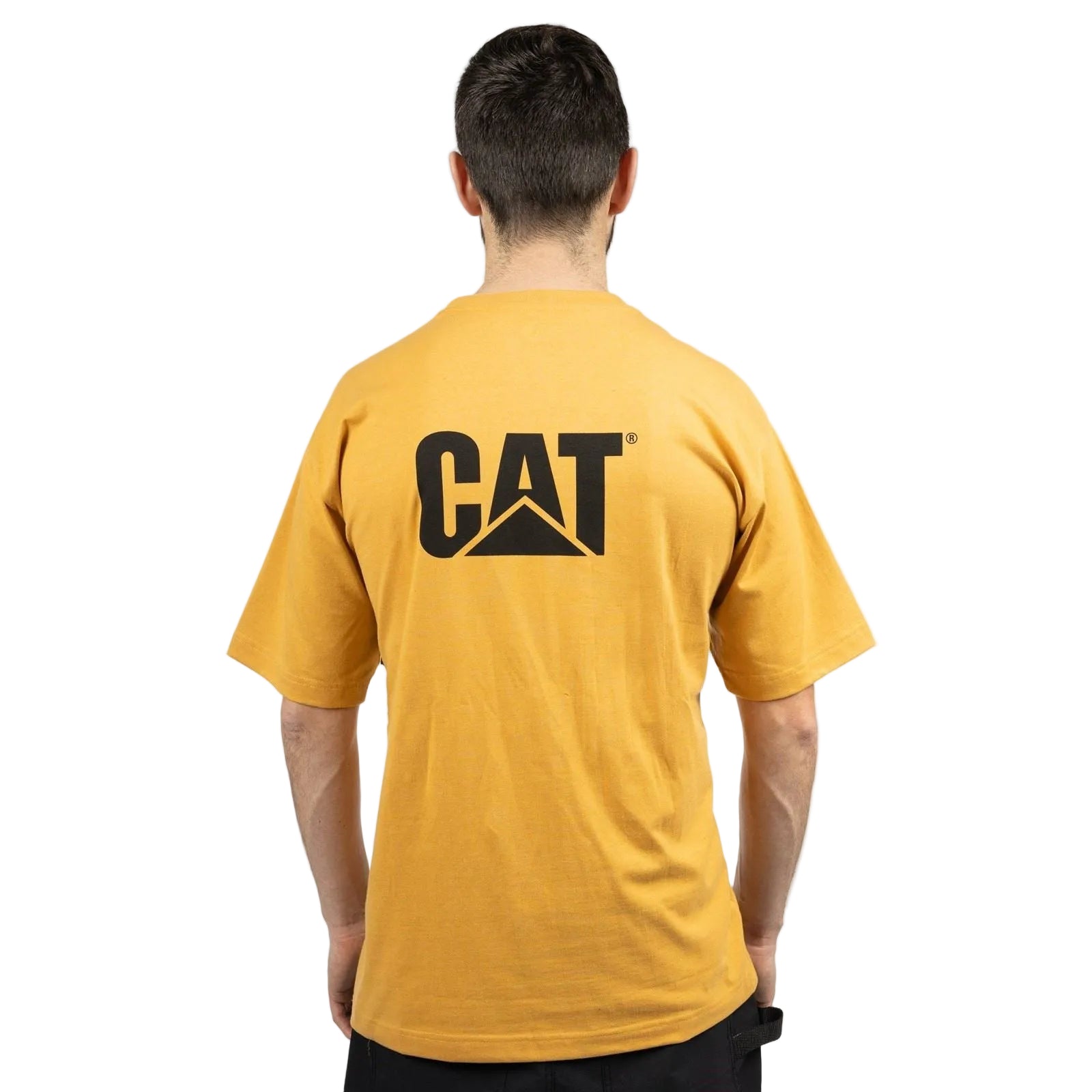 Caterpillar Men's Trademark Tee in Mustard