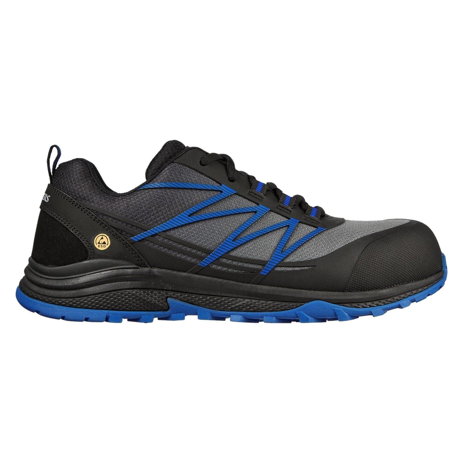 Skechers Workwear Puxal Textile Men's Black/Blue Safety Trainers