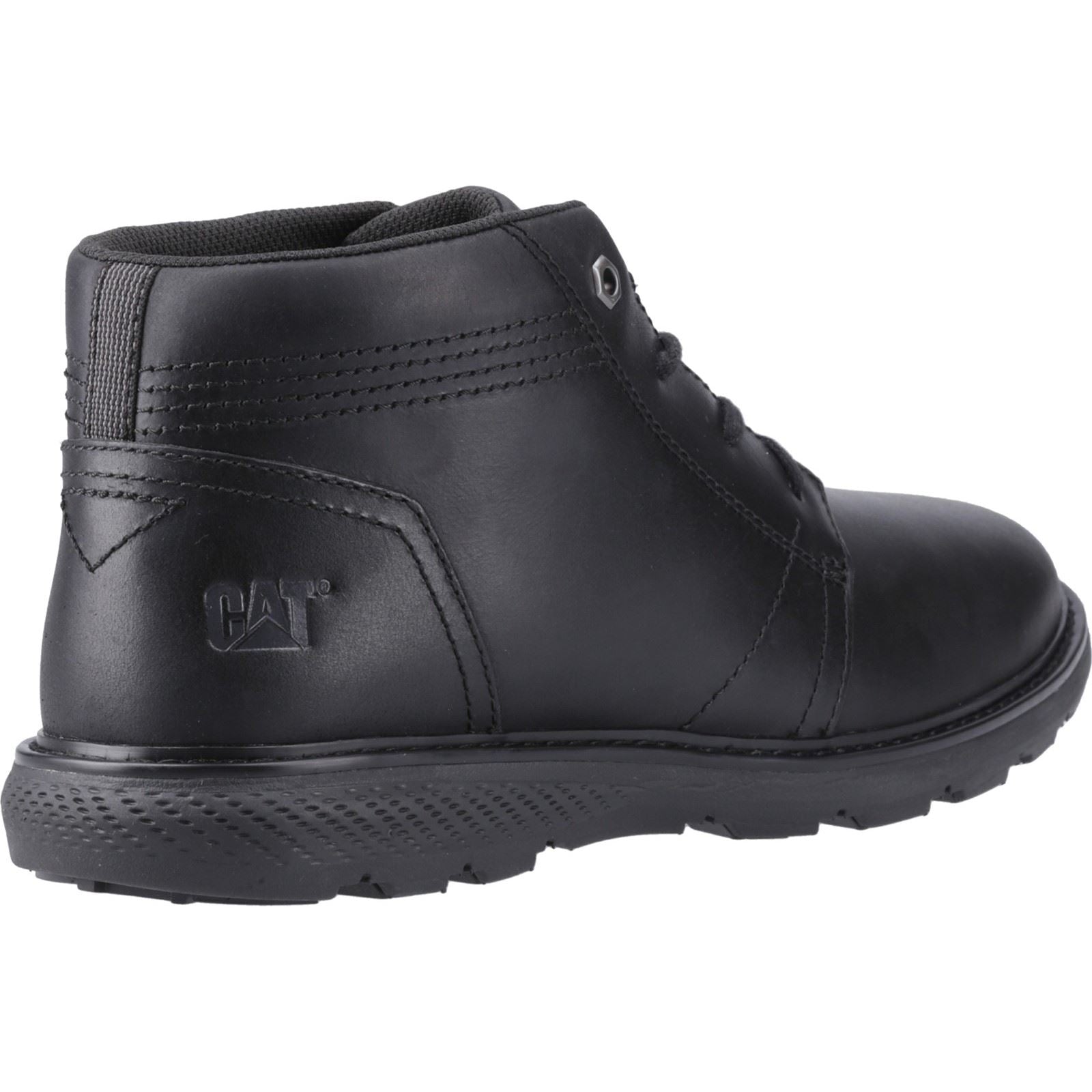 CAT Lifestyle Trey 2.0 Leather Men's Black Ankle Boots