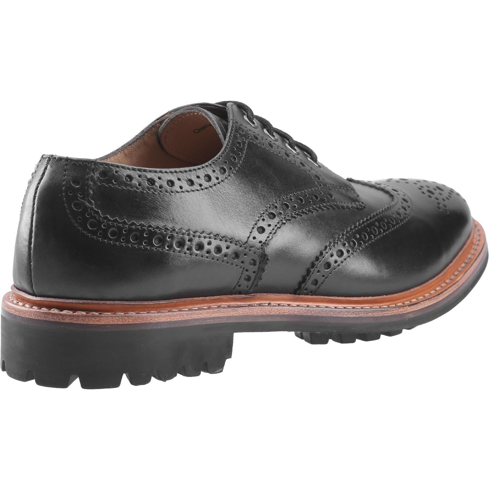 Cotswold Men's Quenington Commando Goodyear Welt Shoe in Black