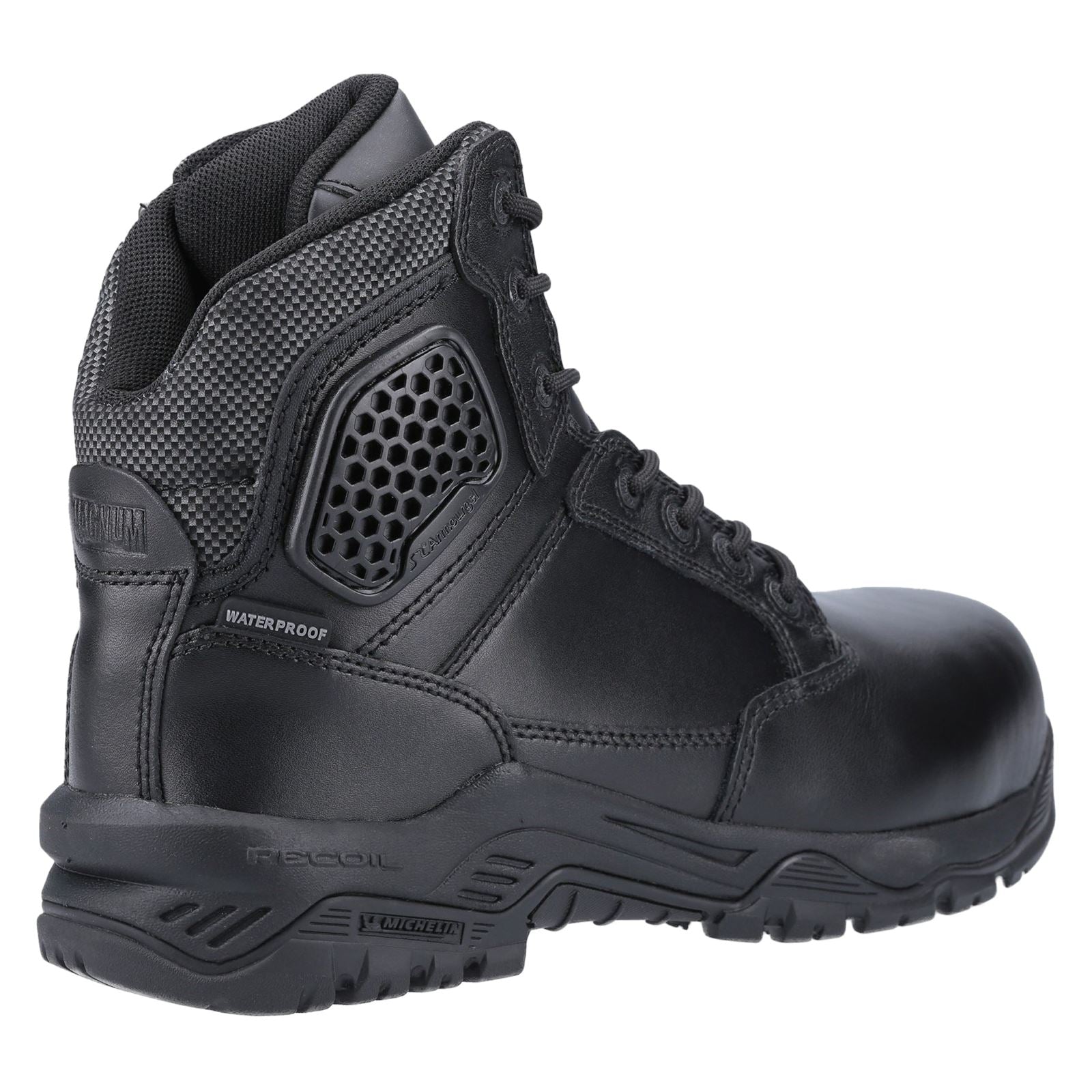Magnum Strike Force 6.0 Side-Zip CT CP WP Uniform Safety Boot in Black