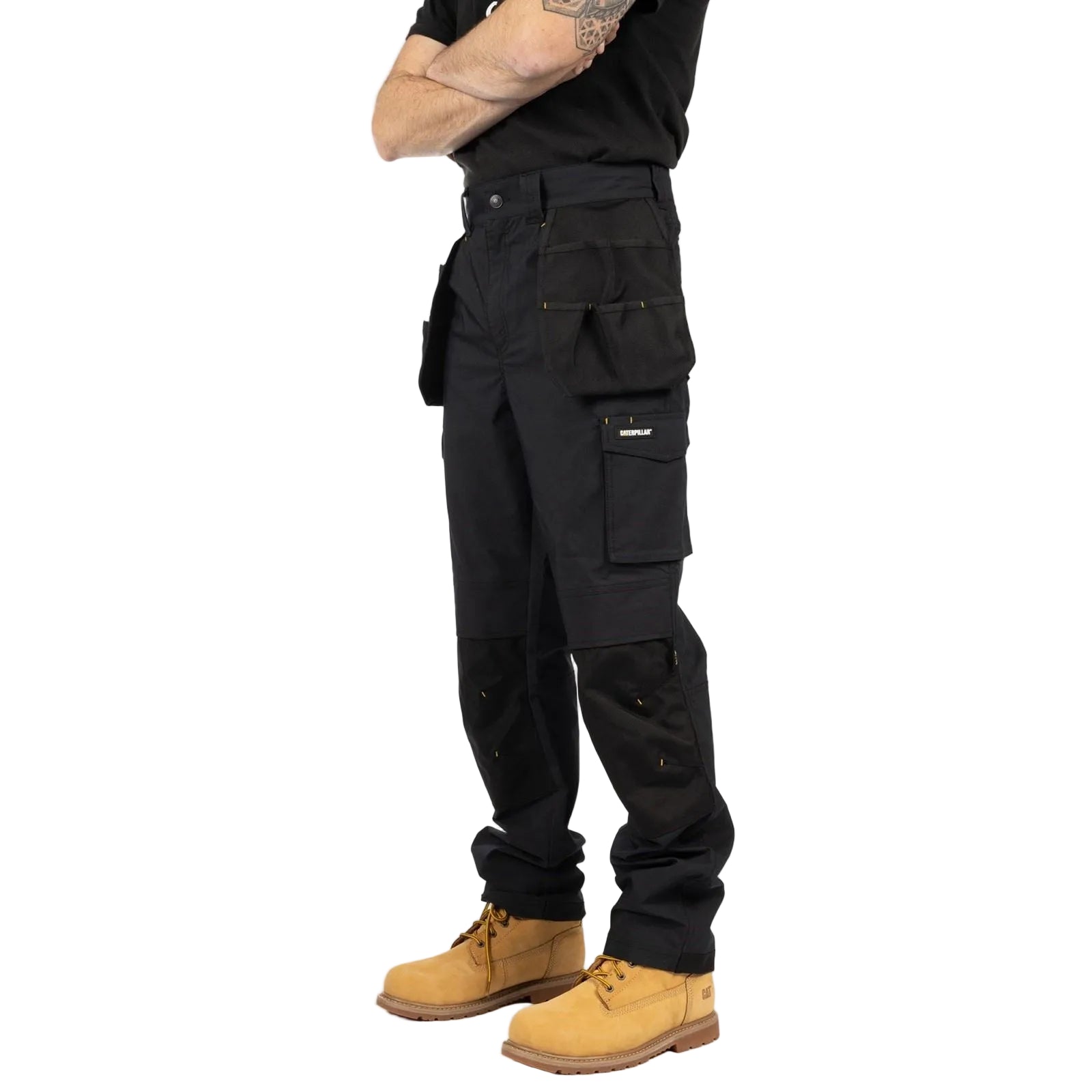 Caterpillar Nexus Holster Stretch Pocket Cotton Men's Black Outdoor Trousers