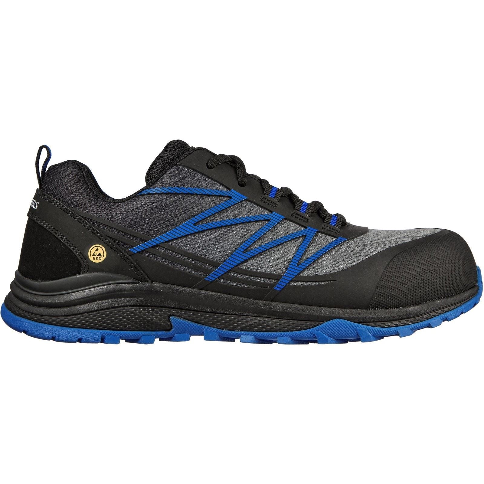 Skechers Workwear Puxal Textile Men's Black/Blue Safety Trainers
