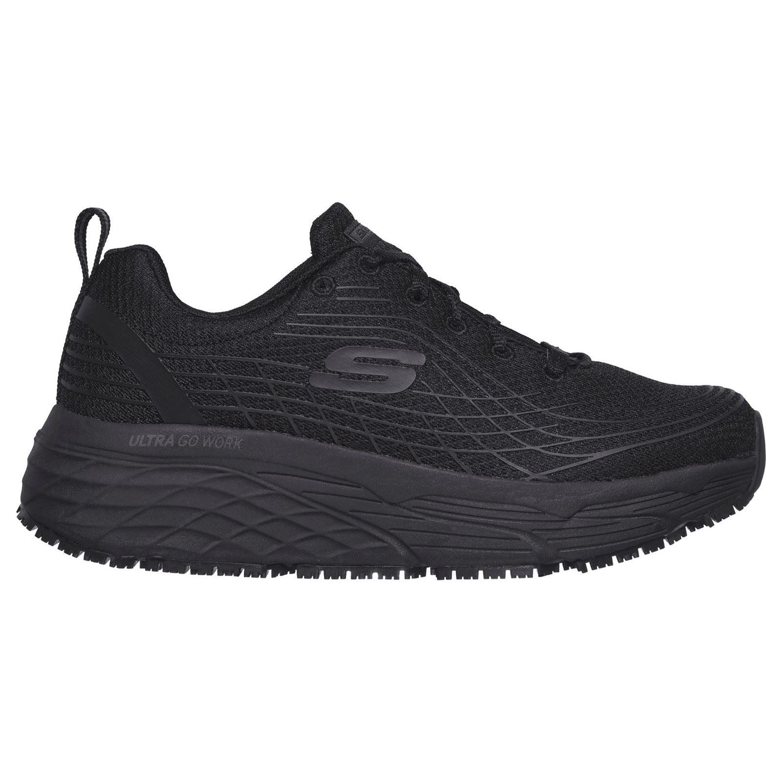 Skechers Workwear Max Cushioning Elite Sr Textile Women's Black Safety Trainers