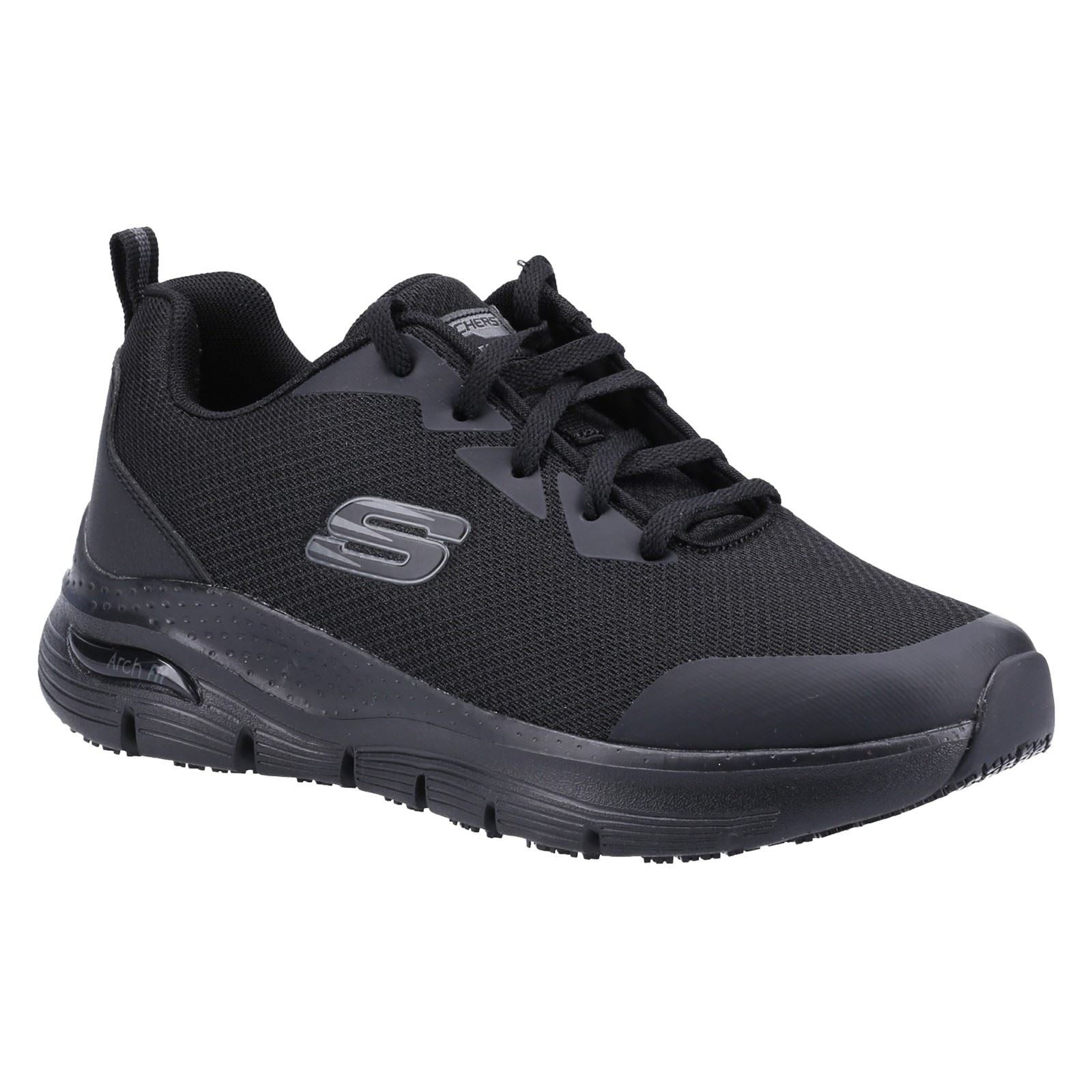 Skechers Workwear Arch Fit Sr Polyester Women's Black Safety Trainers