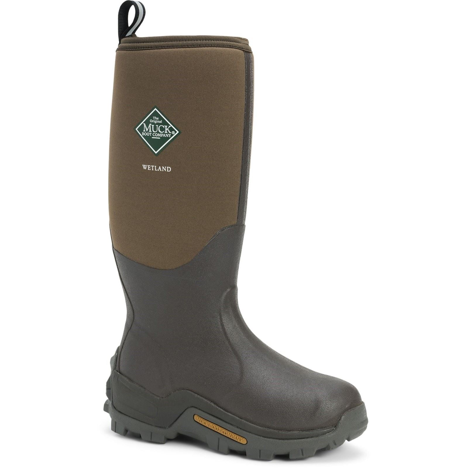 Muck Boots Wetland Hi Patterned Wellington in Bark