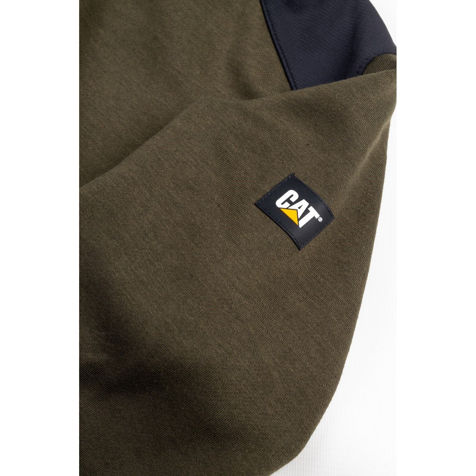 Caterpillar Men's Essentials Hooded Sweatshirt in Army Moss