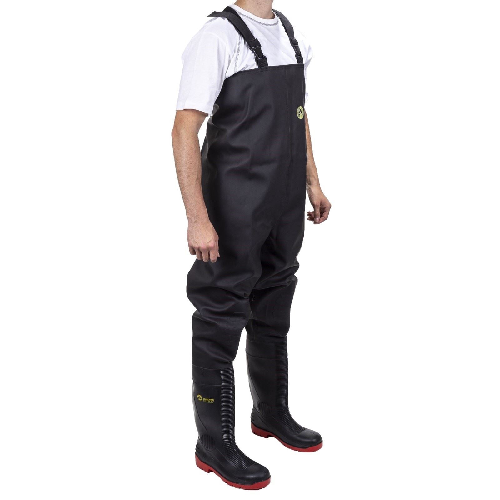 Amblers Safety Unisex Danube Chest Safety Wader in Black