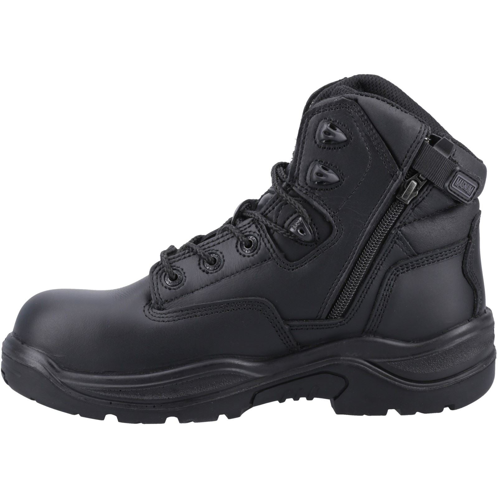 Magnum Responder Side-Zip CT CP WP Uniform Safety Boot in Black
