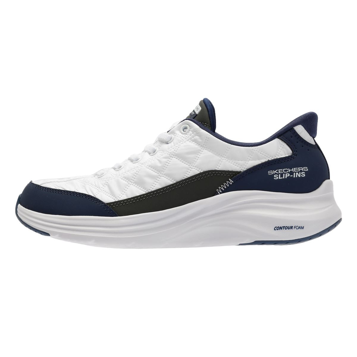Skechers Slip-Ins Contour Foam Cozy Fit Women's White/Navy Trainers