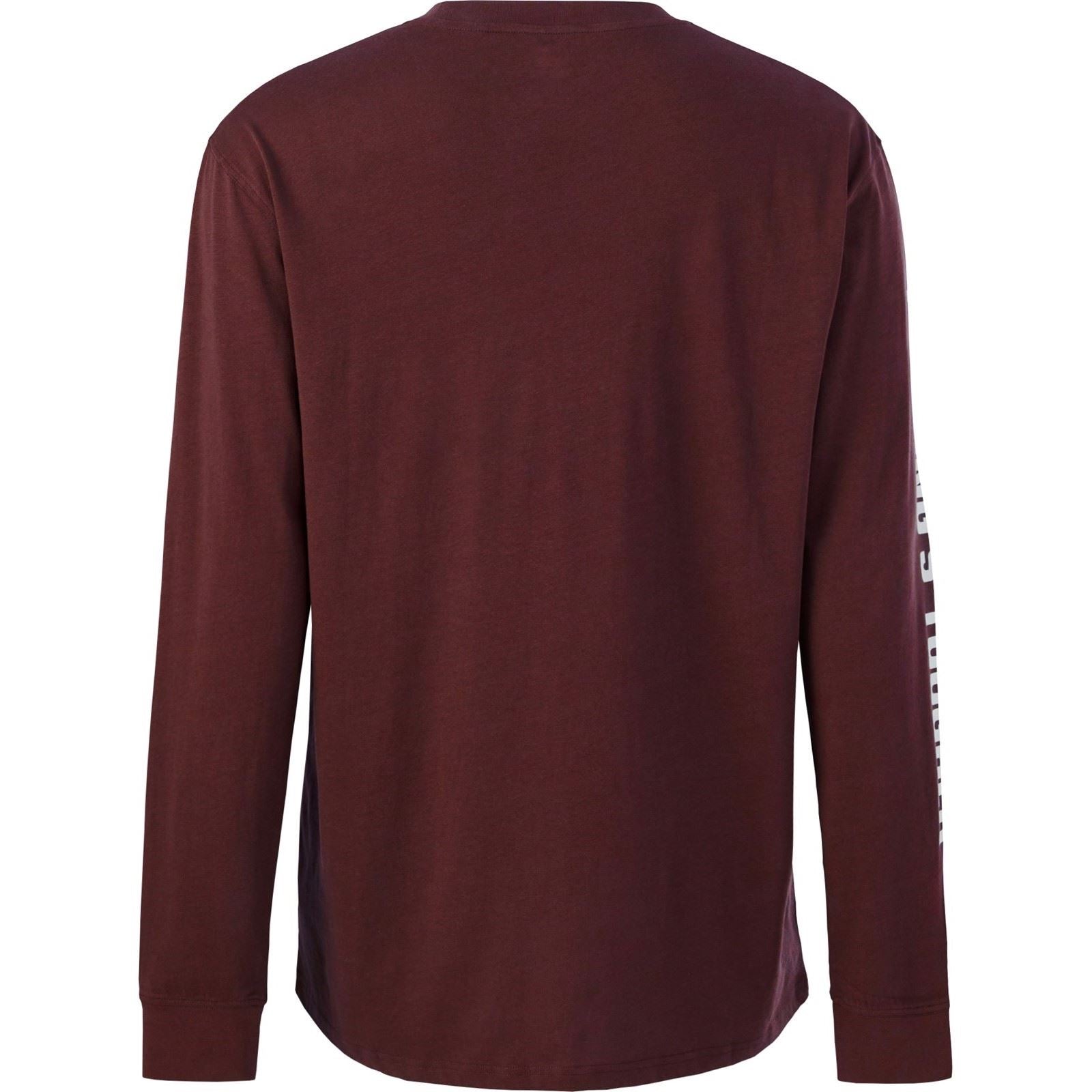 Hard Yakka Men's Heritage Icon Long Sleeve Tee in Burgundy