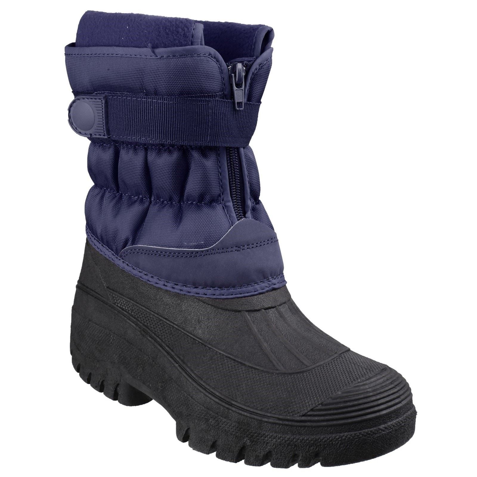 Cotswold Women's Chase Touch Fastening and Zip up Winter Boot in Navy