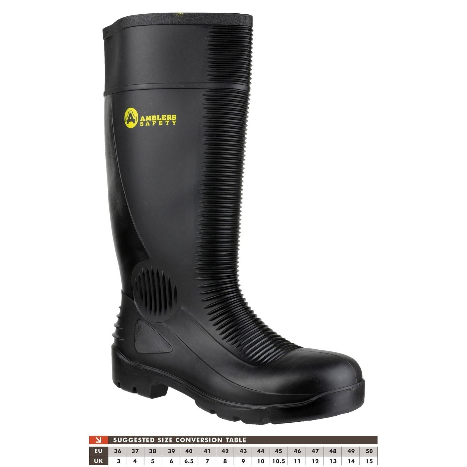 Amblers Safety FS100 Construction Safety Wellington in Black