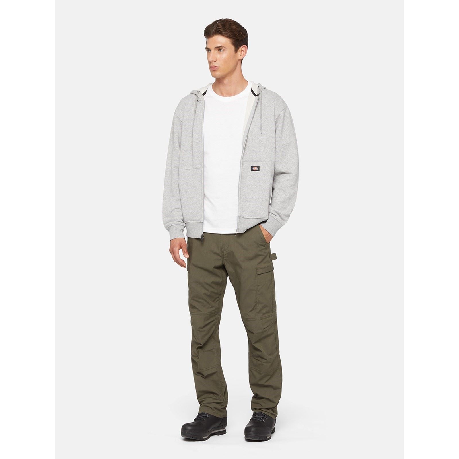 Dickies Everyday Fleece Zip Hoodie Men's Grey Fleece Jacket