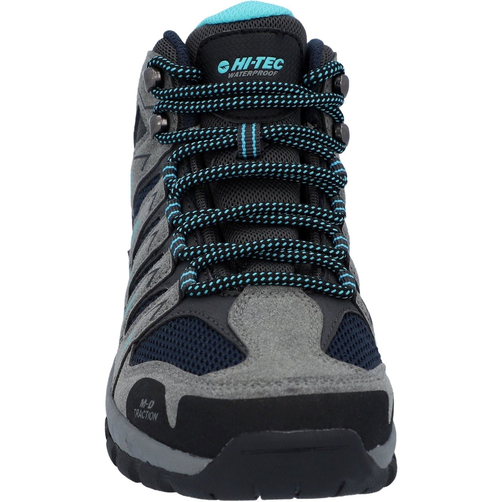 Hi-Tec Corzo Mid PU Suede Women's Graphite Grey/Dark Red Hiking Boots