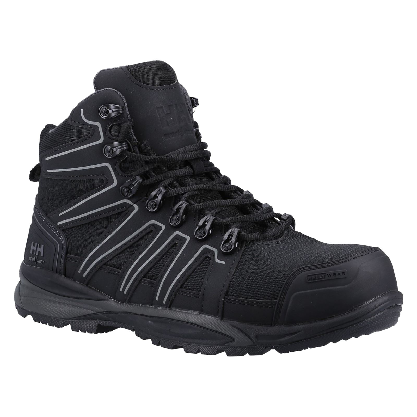 Helly Hansen Workwear Unisex Manchester Mid S3 Safety Boot in Black/Grey