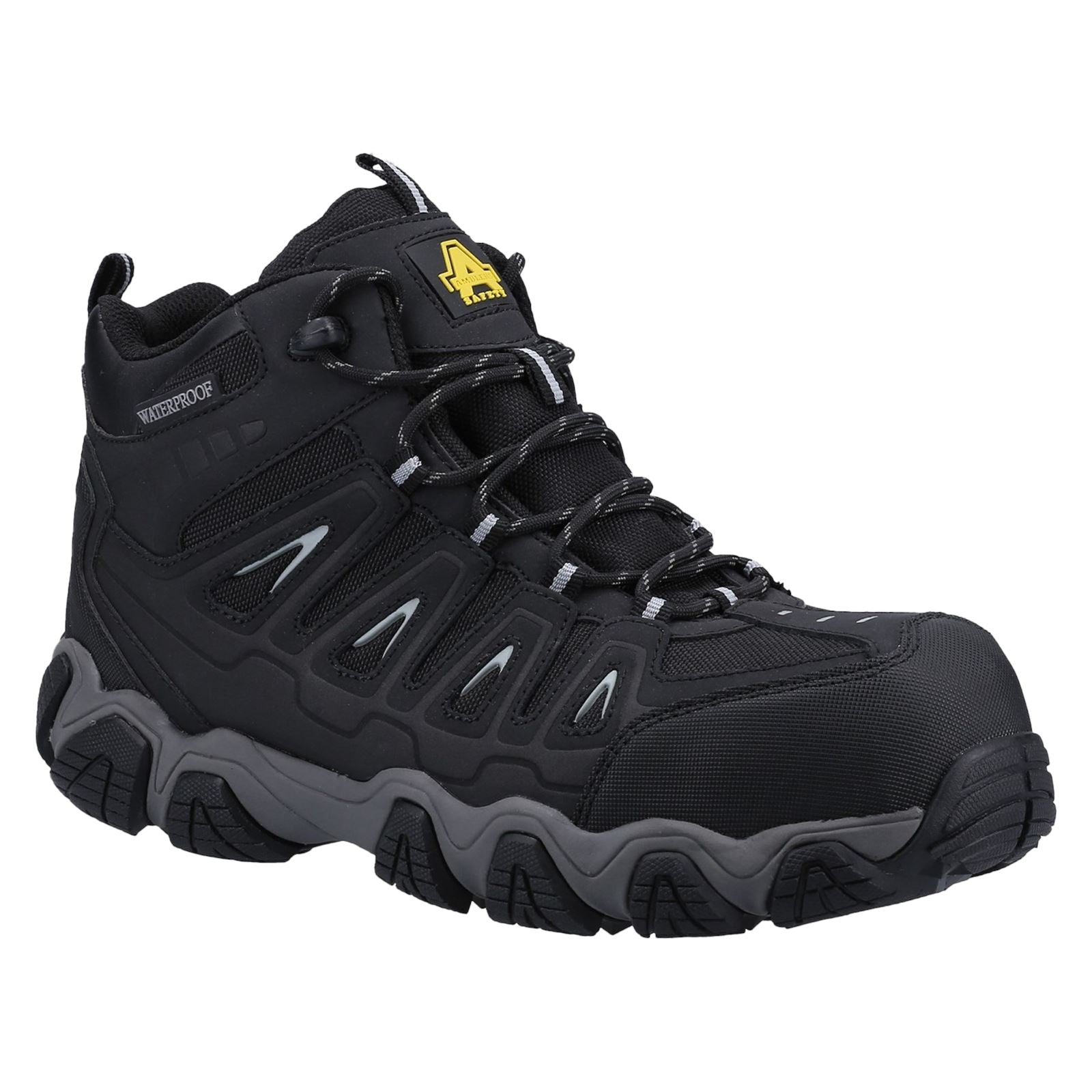 Amblers Safety Men's AS801 Rockingham Waterproof Non-Metal Safety Hiker in Black