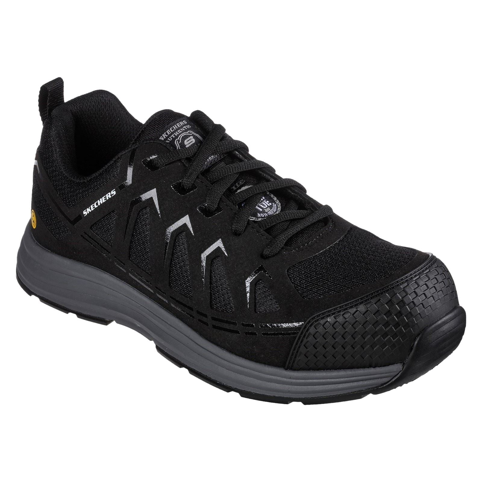 Skechers Workwear Malad II Textile Men's Black Safety Trainers