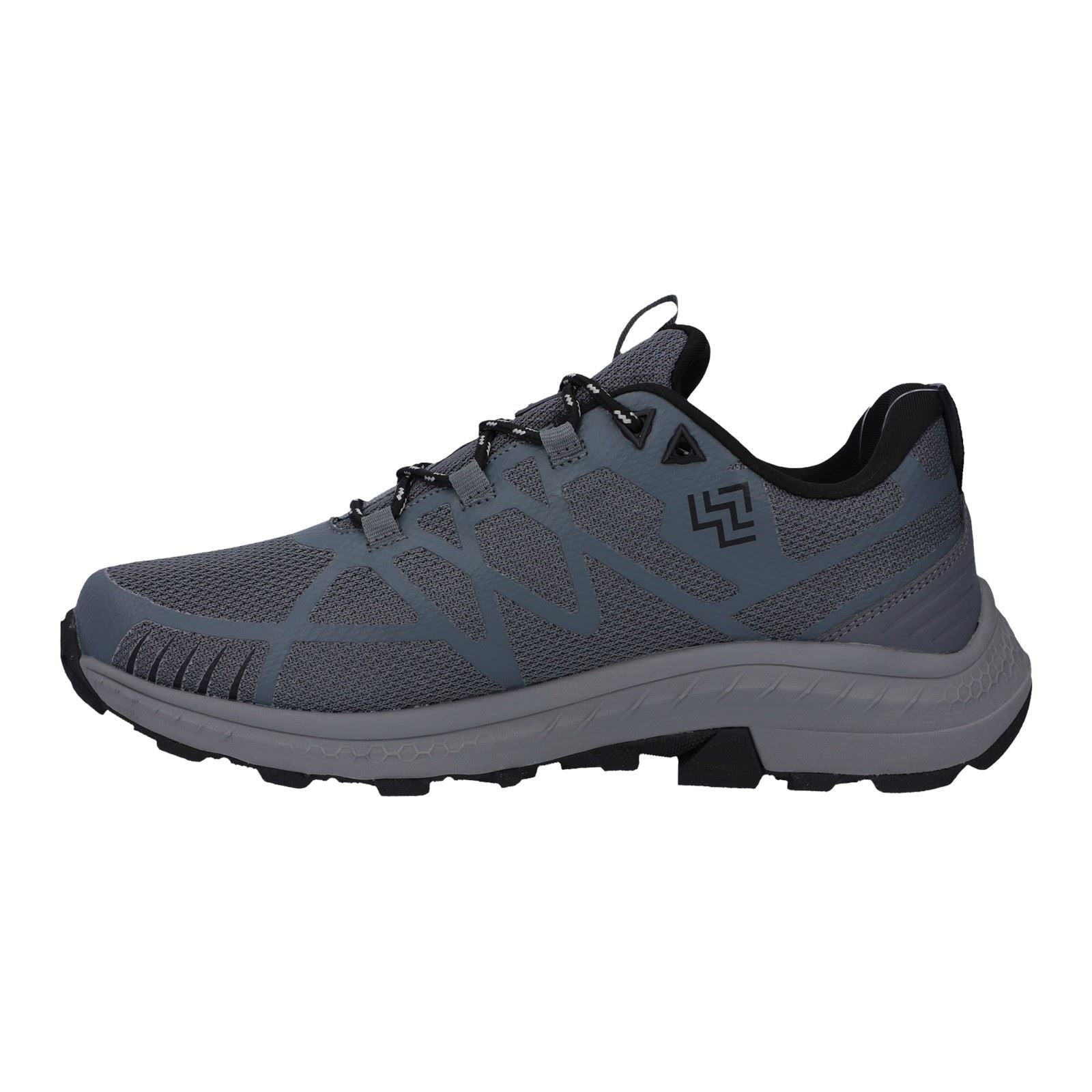 Hi-Tec Mauna Polyester Men's Grey/Black/Black Hiking Boots