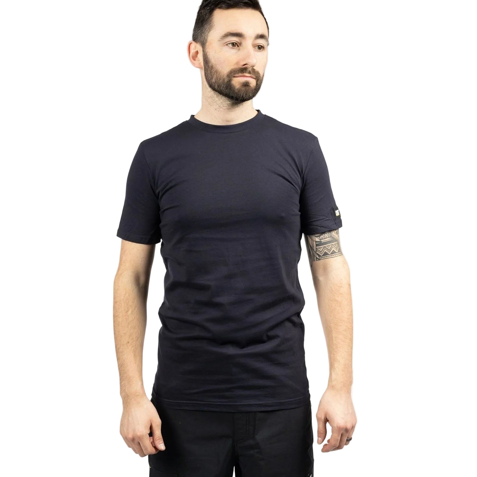 Caterpillar Essentials Short-sleeve Cotton Men's Blue T-Shirt