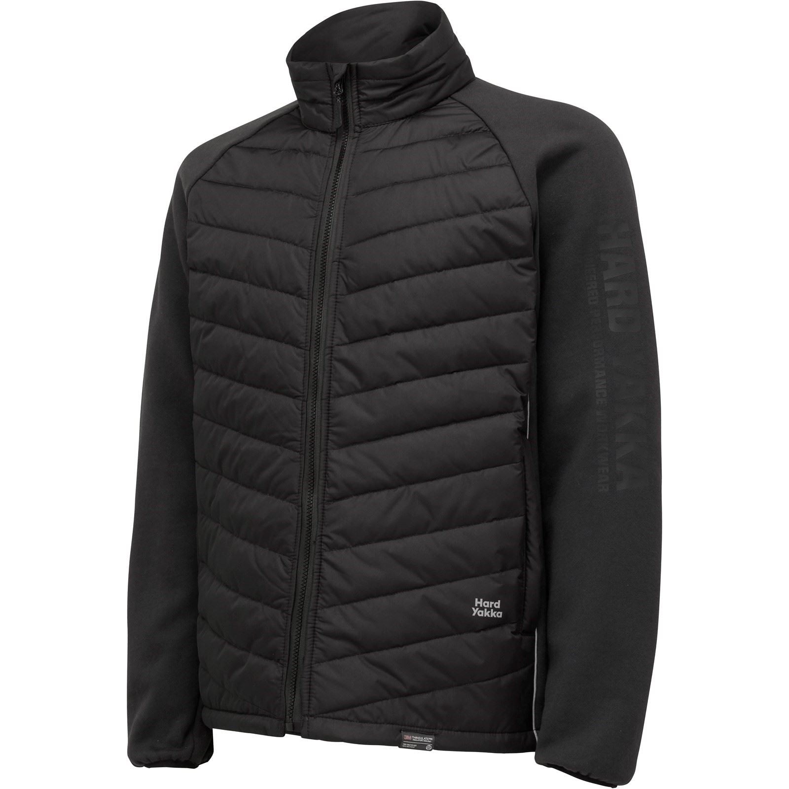 Hard Yakka Men's Apex Hybrid Jacket in Black