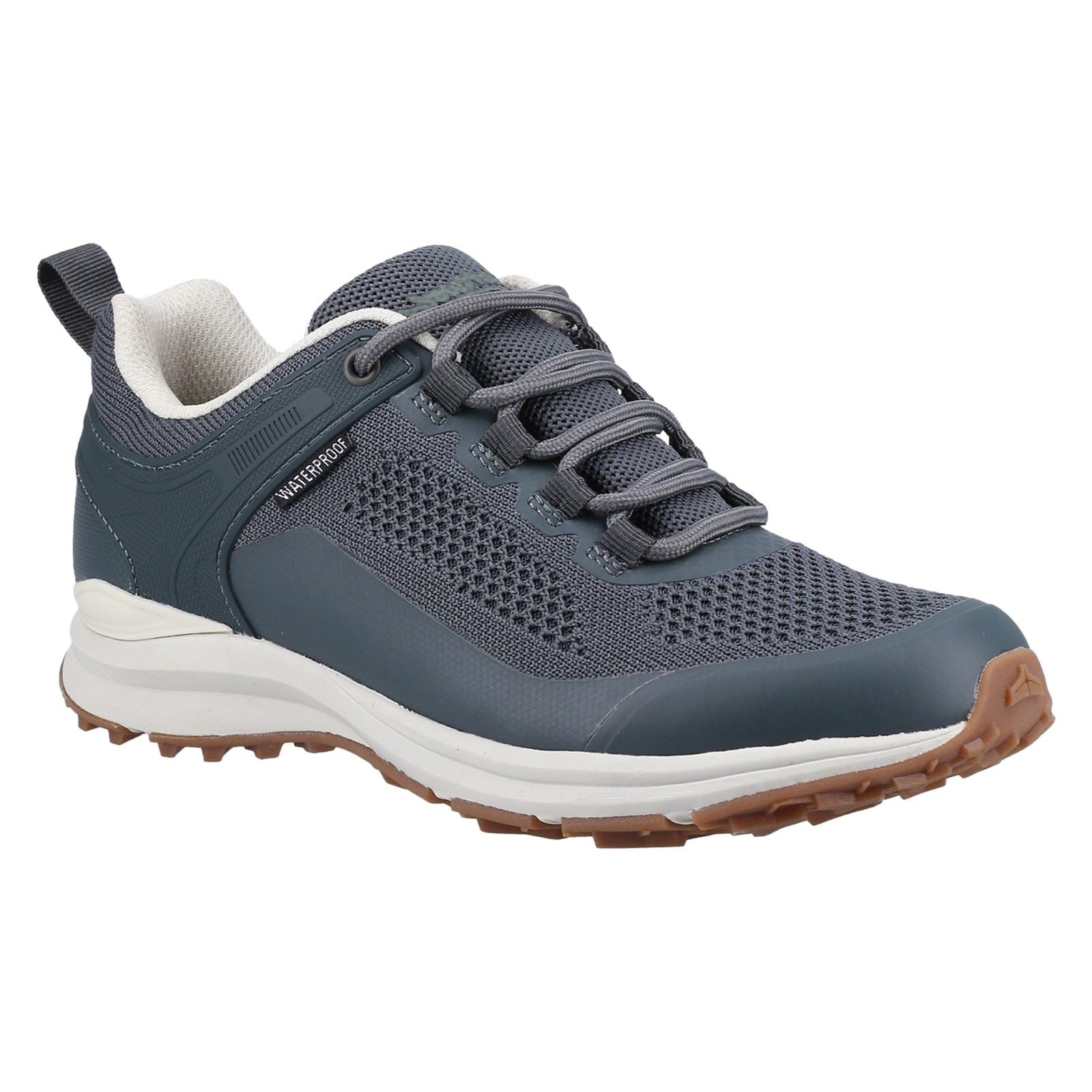 Cotswold Compton Recycled Plastic+Synthetic Pu Women's Grey Trainers