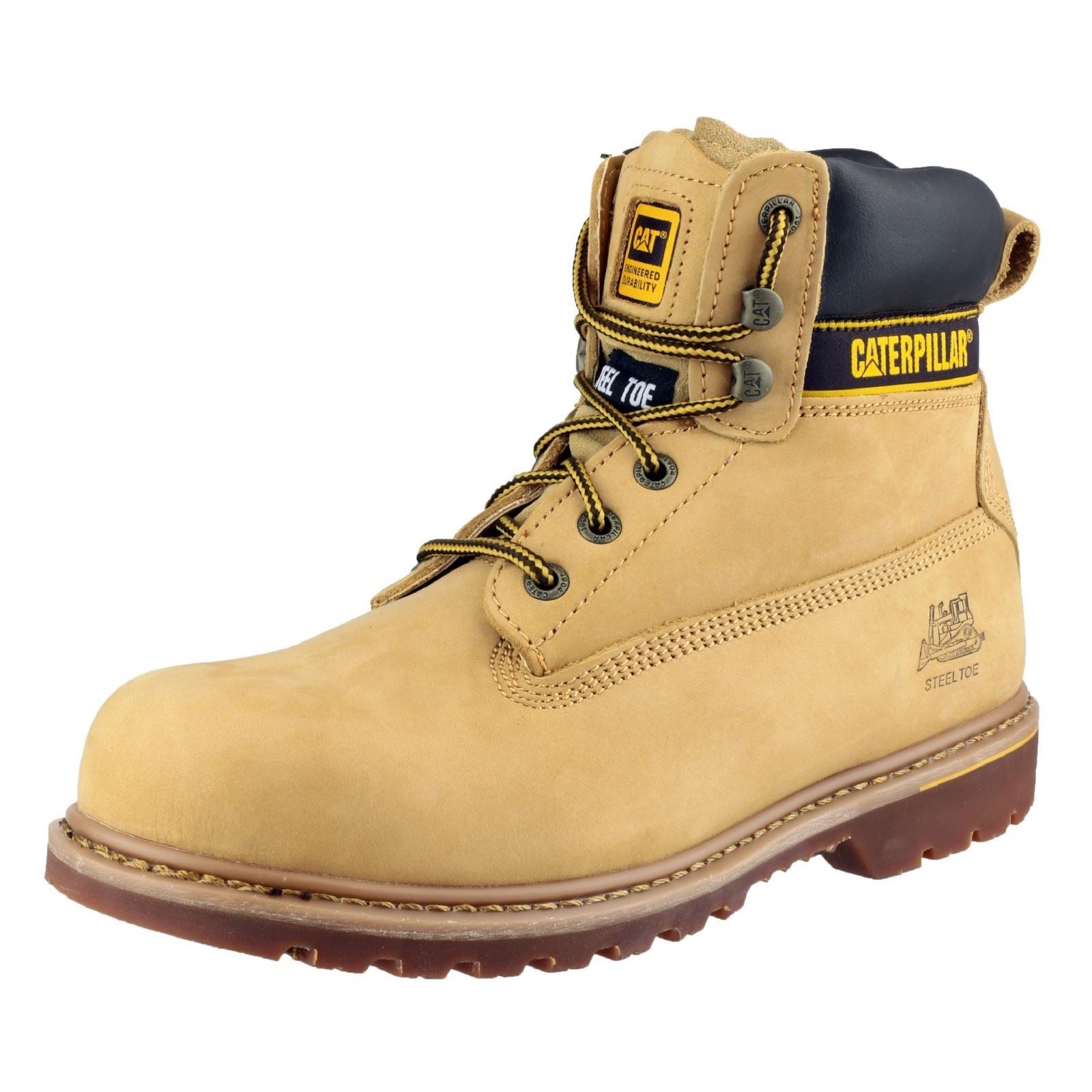 Caterpillar Men's Holton S3 Safety Boot in Honey