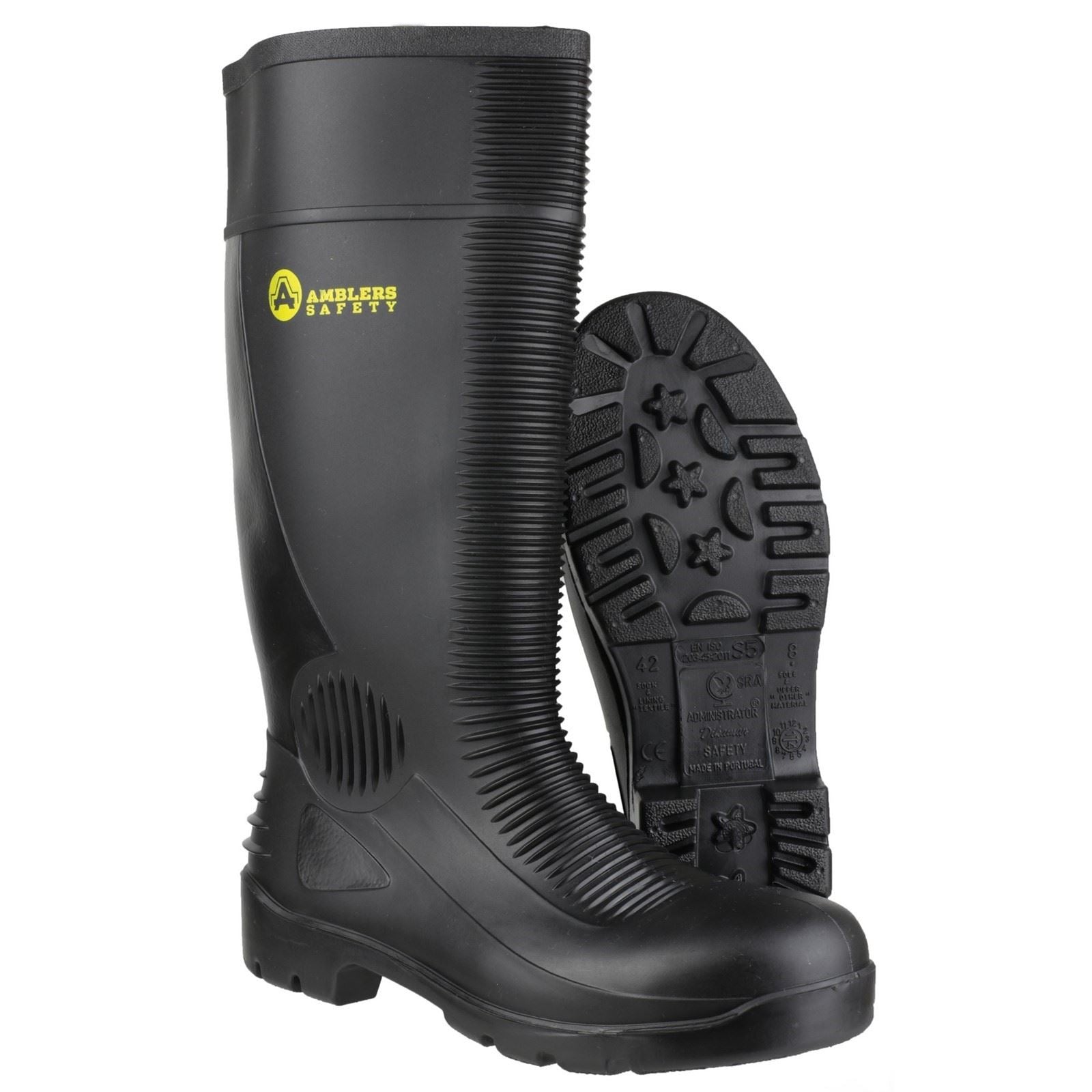 Amblers Safety FS100 Construction Safety Wellington in Black