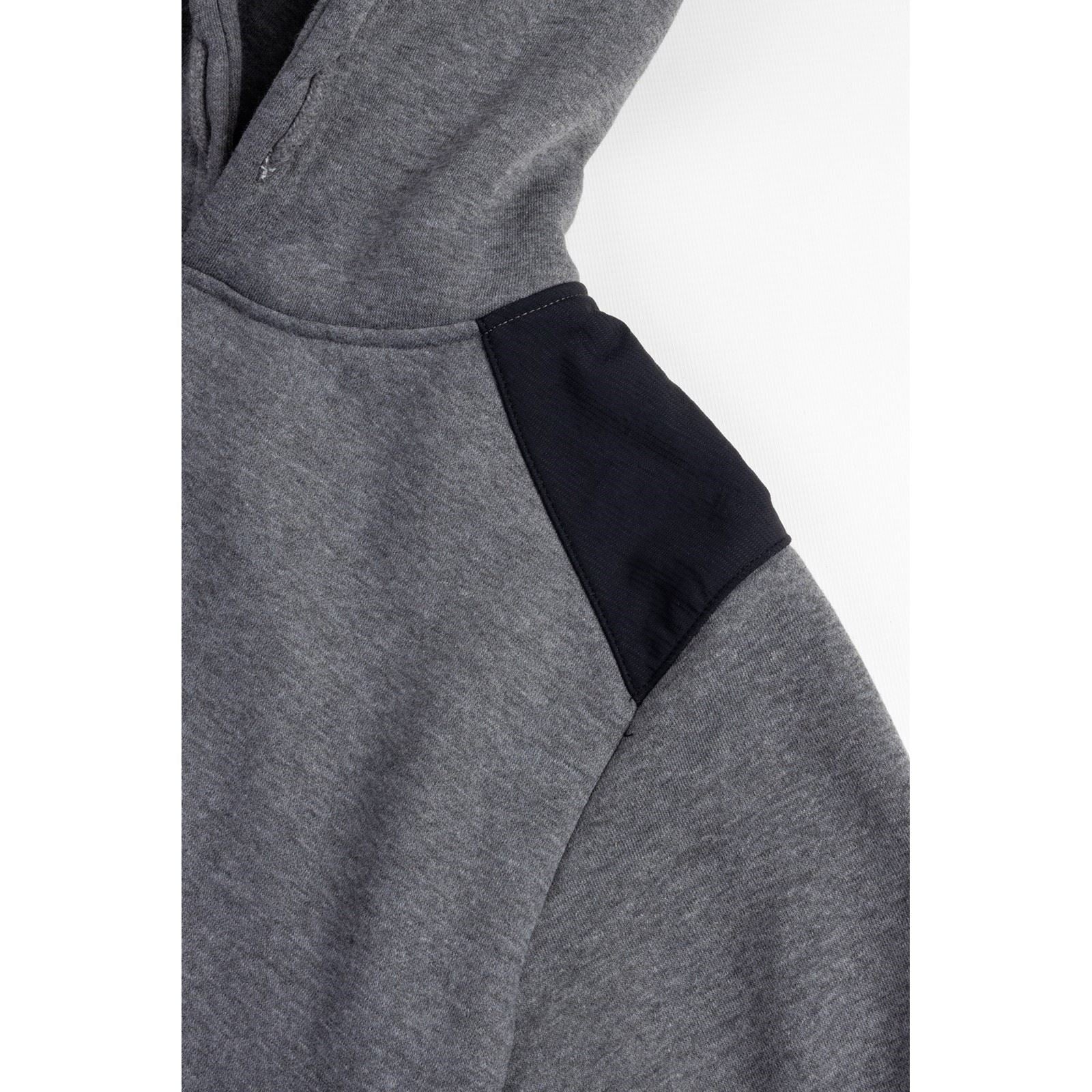 Caterpillar Men's Essentials Hooded Sweatshirt in Dark Heather Grey