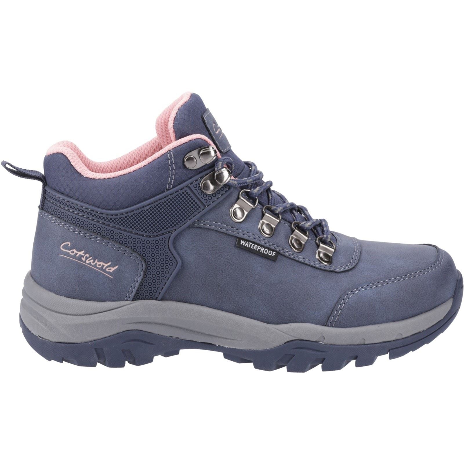 Cotswold Overbury Polyurethane Women's Navy Hiking Boots