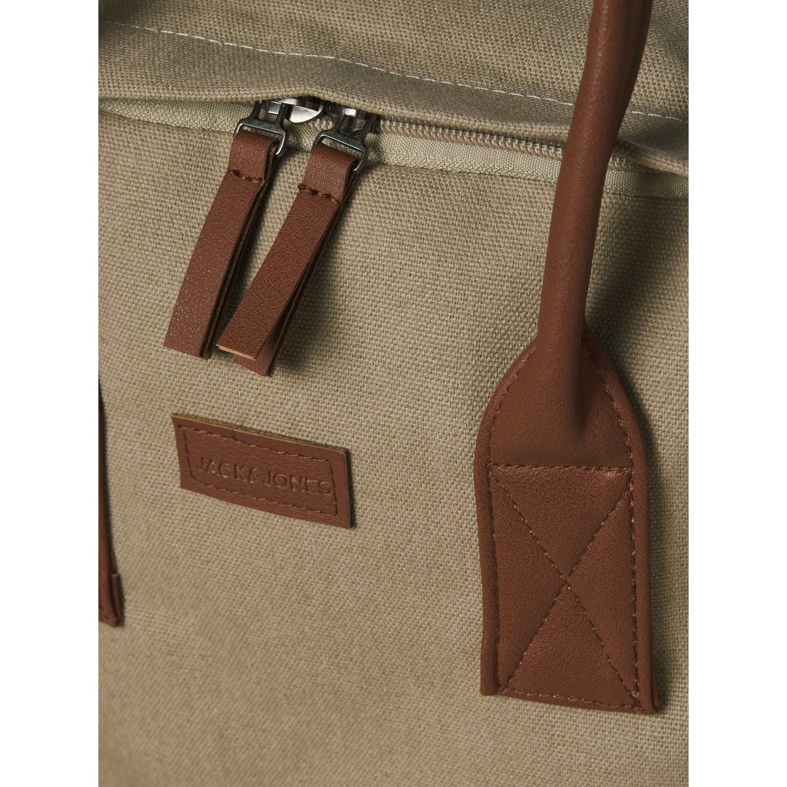 Jack & Jones Pascal Cotton Beige Backpack - One Size