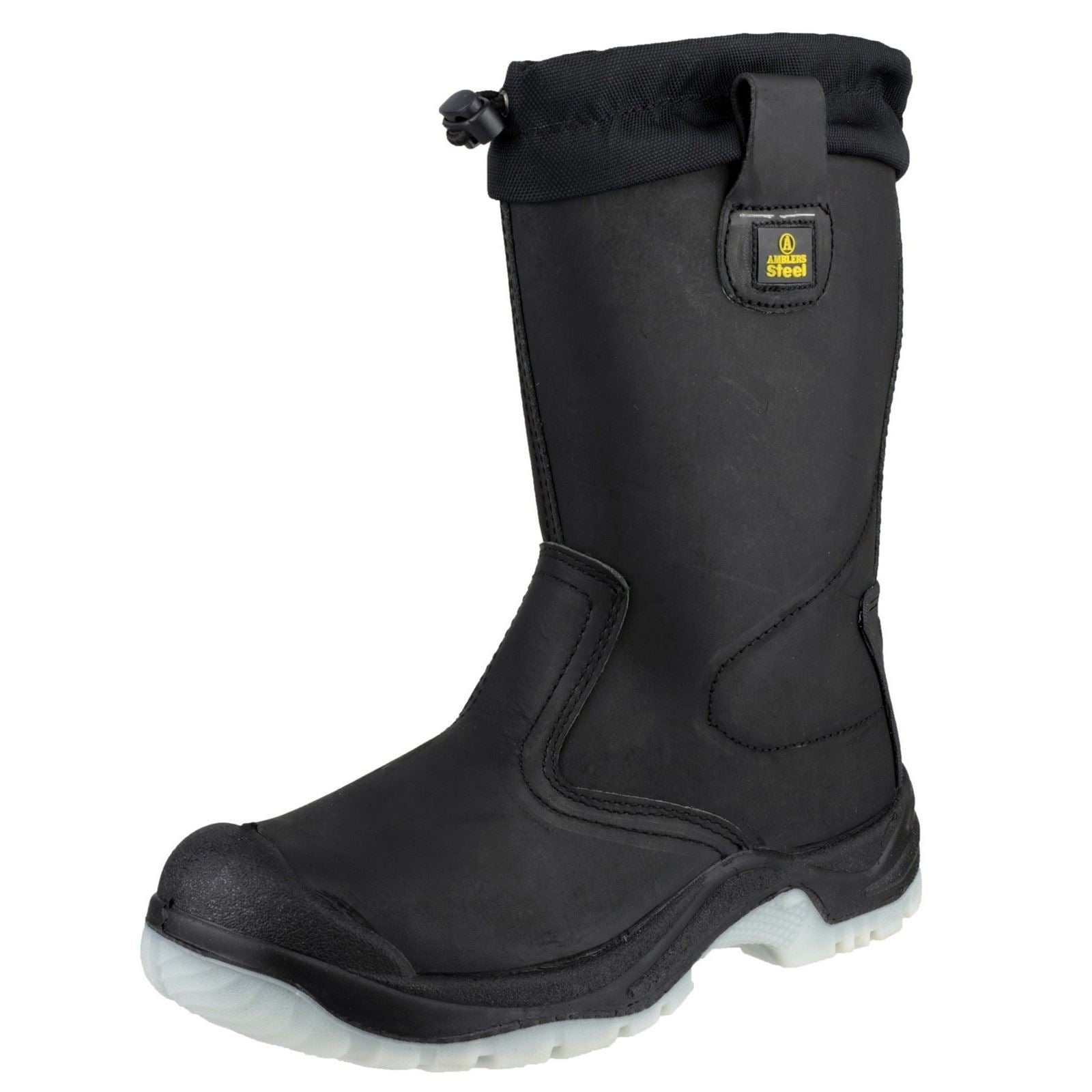 Amblers Safety FS209 Water Resistant Pull On Safety Rigger Boot in Black