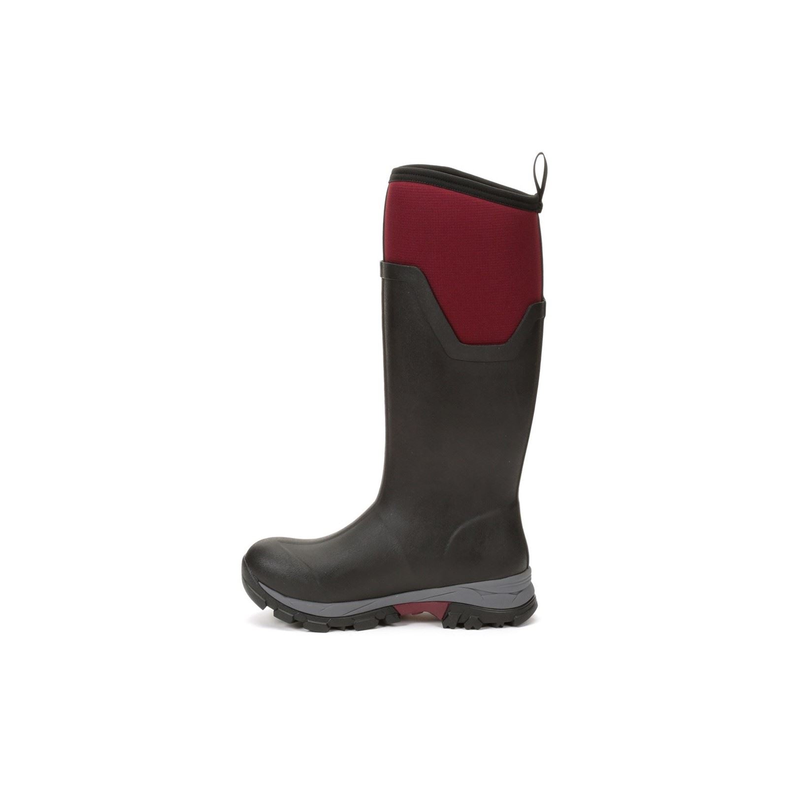 Muck Boots Women's Arctic Ice Tall Wellingtons in Black/Maroon