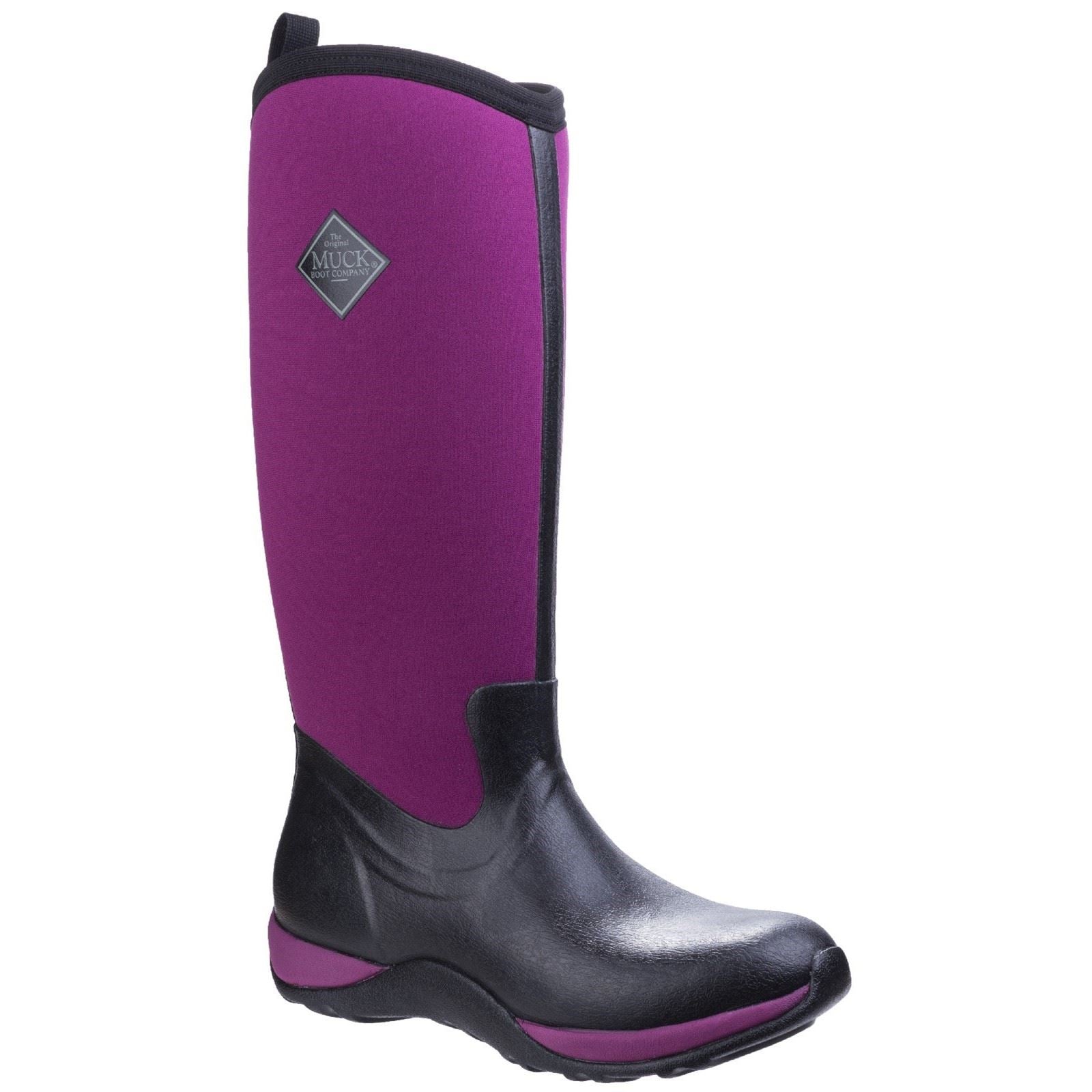 Muck Boots Arctic Adventure Neoprene Black/Maroon Standard Wellington Boots