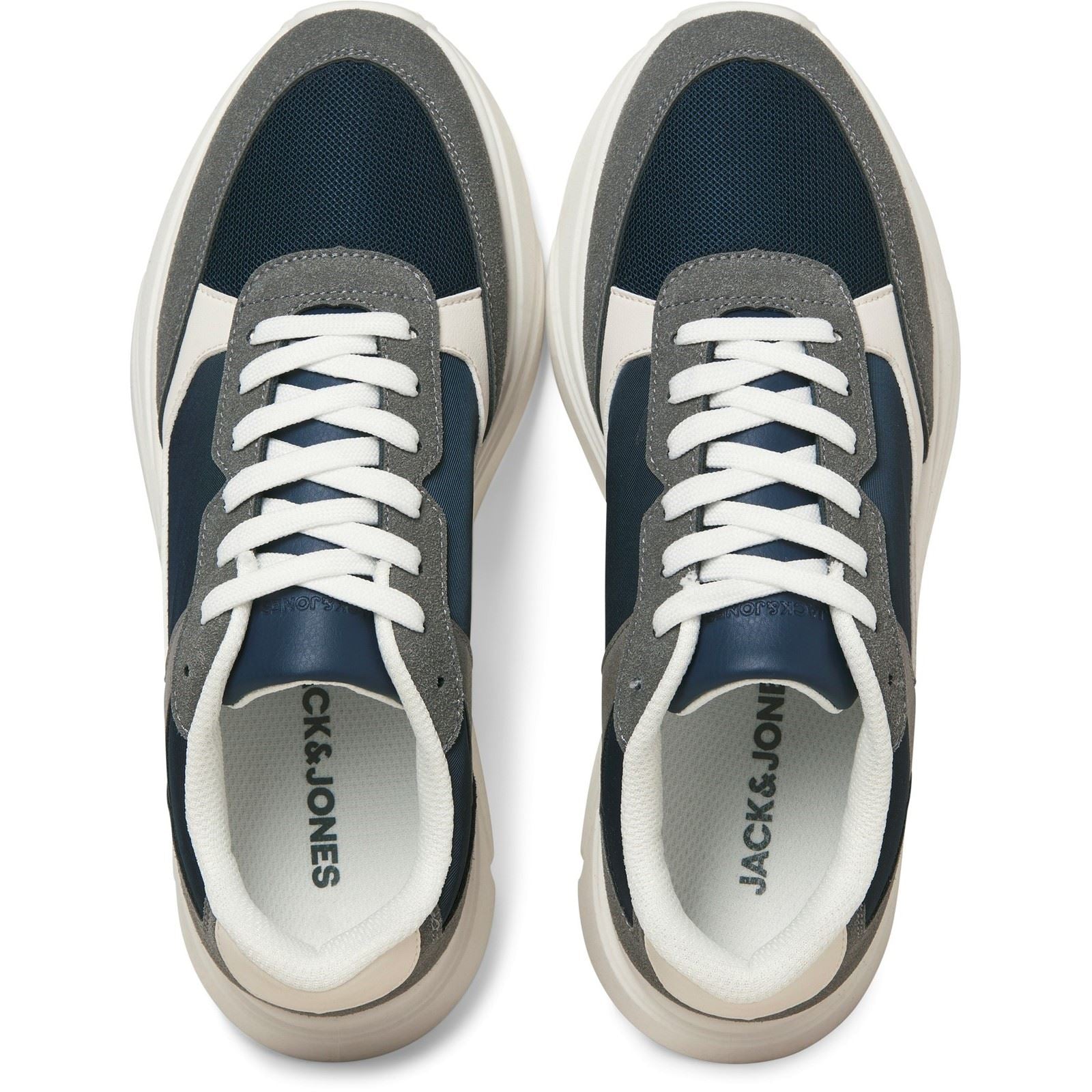 Jack & Jones Aspire Runner Polyurethane Men's Castlerock/Navy Blazer Trainers