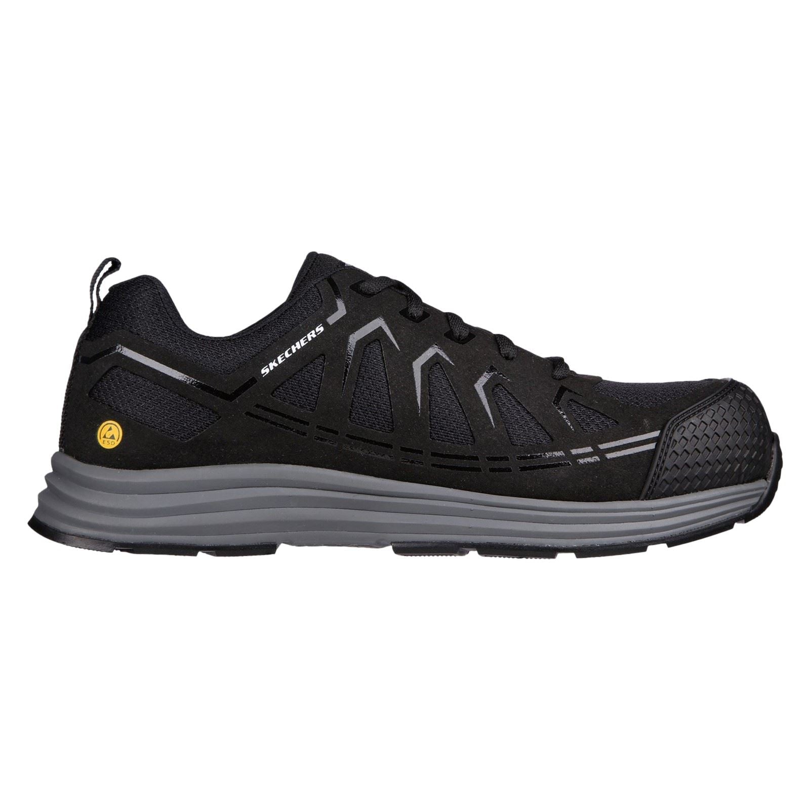 Skechers Workwear Malad II Textile Men's Black Safety Trainers