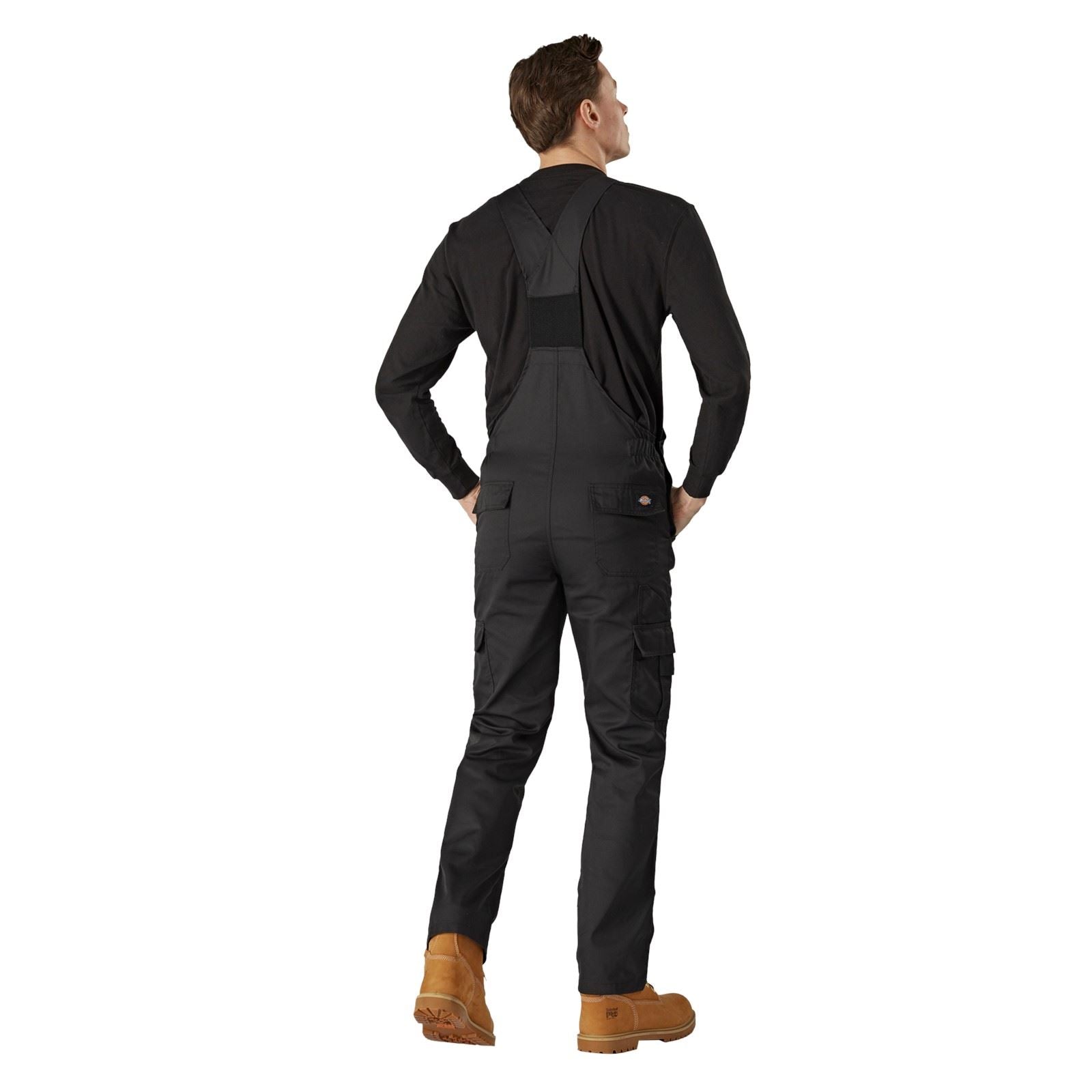 Dickies Everyday Bib and Brace Polyester Men's Black Work Overall