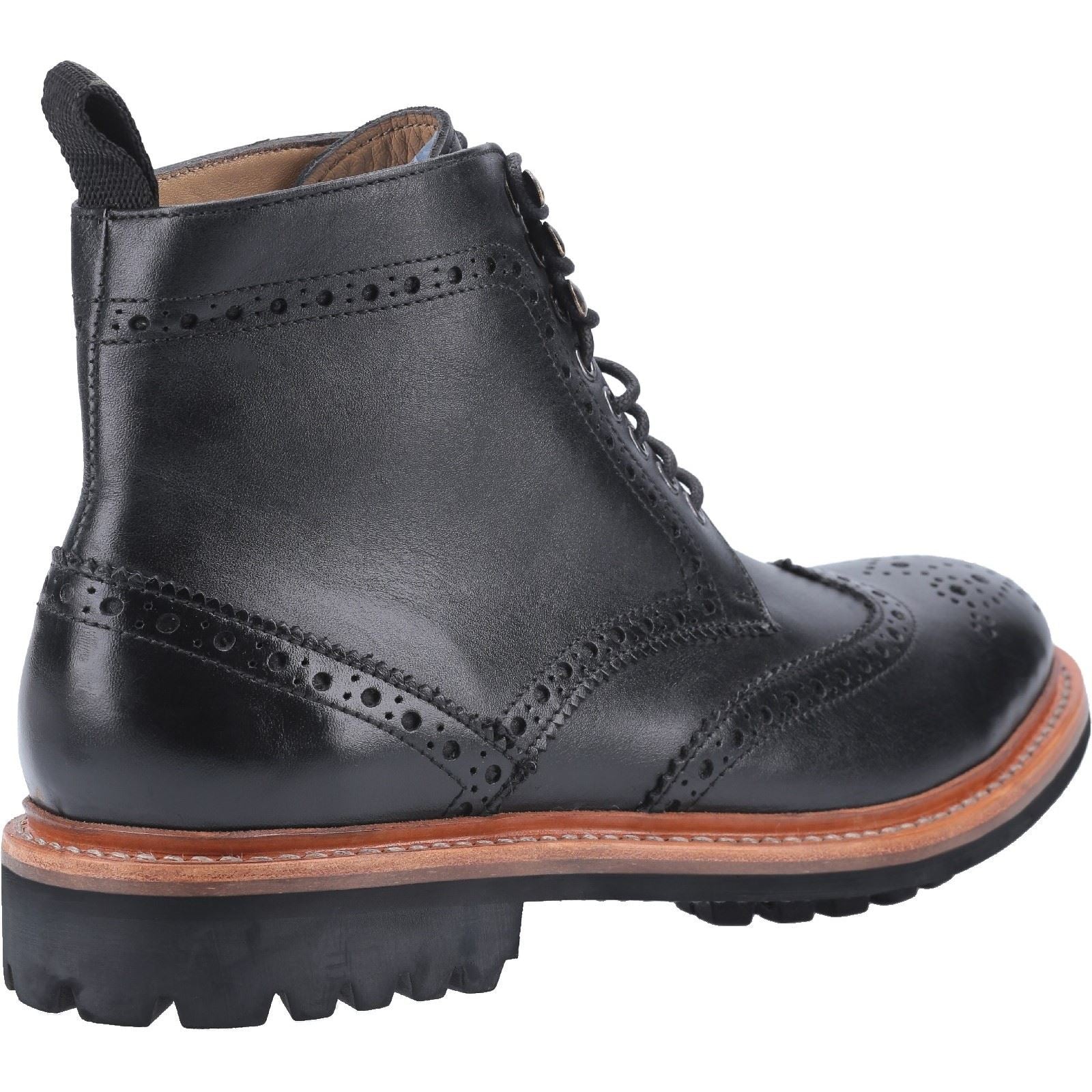 Cotswold Men's Rissington Commando Goodyear Welt Boot in Black
