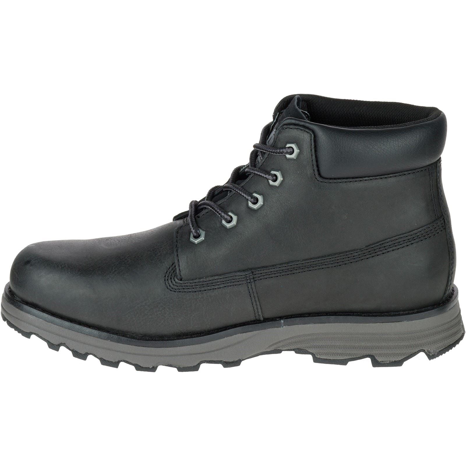 CAT Lifestyle Founder Nubuck Leather Men's Black Ankle Boots