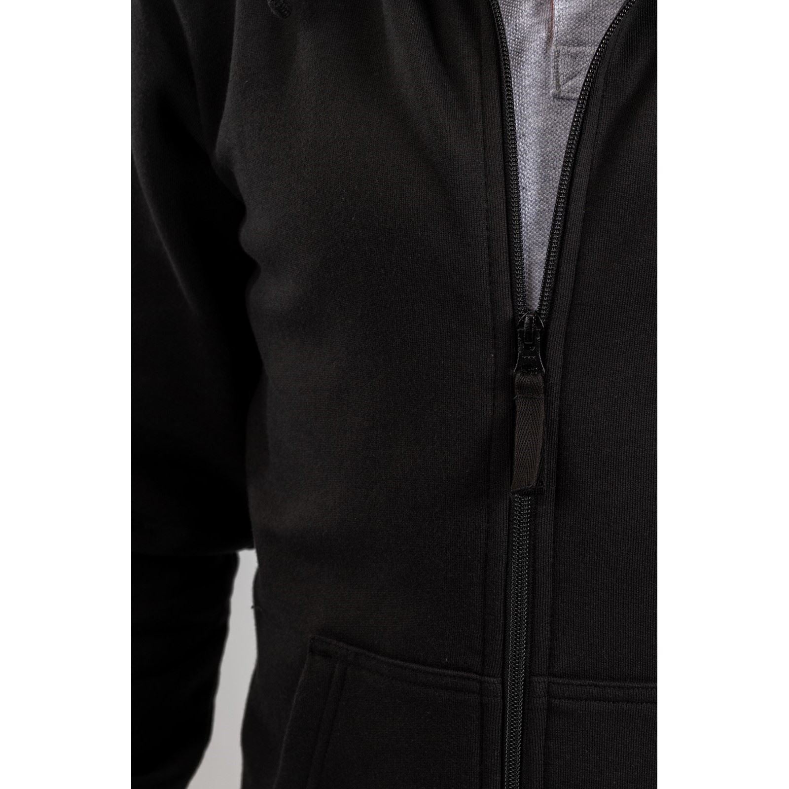 Helly Hansen Workwear Manchester Zip Cotton Men's Black Hooded Sweatshirt