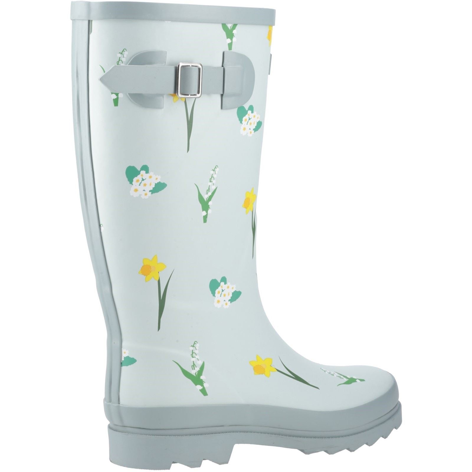 Cotswold Wildflower Tall Rubber Women's Mint Wellington Boots