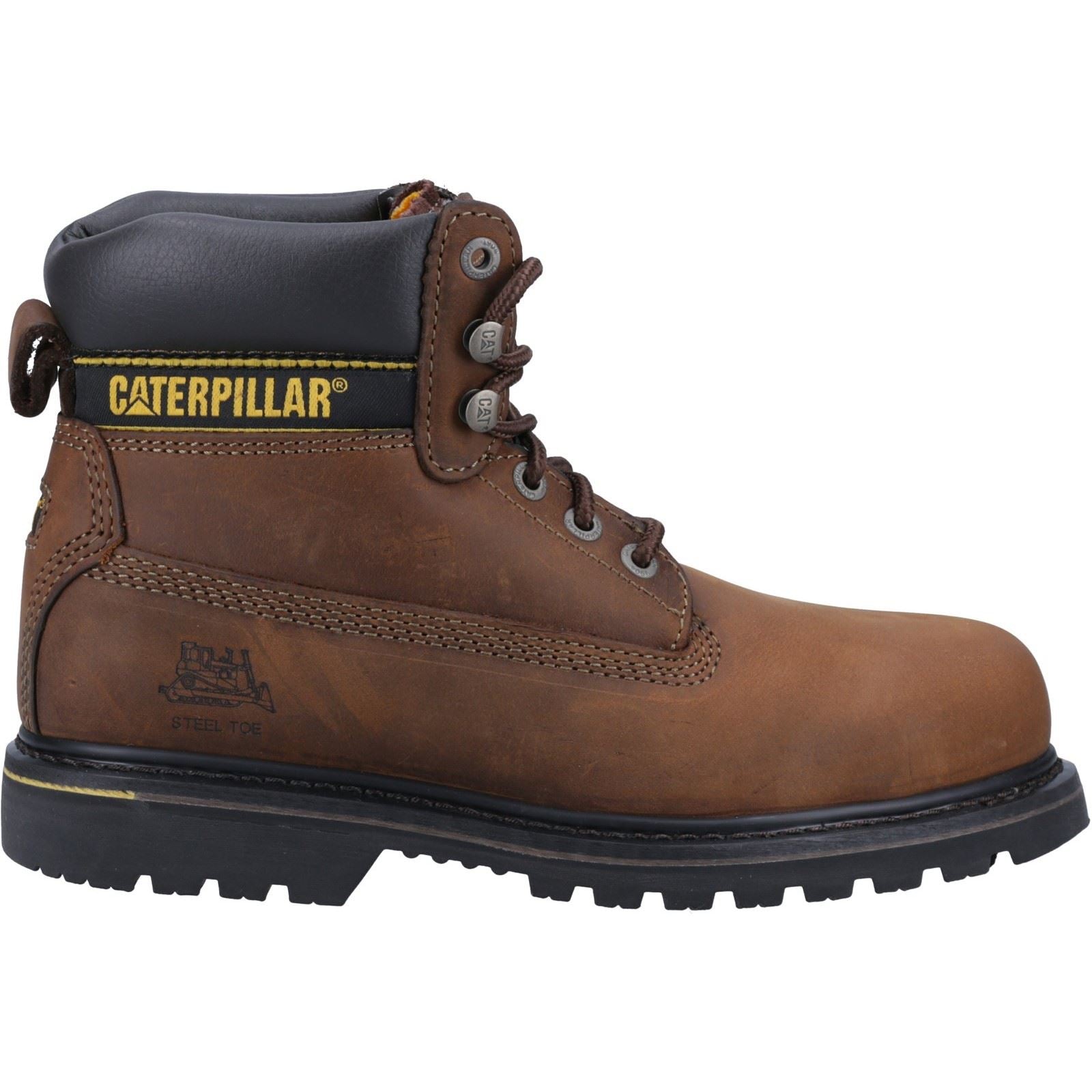Caterpillar Men's Holton Safety Boot in Brown
