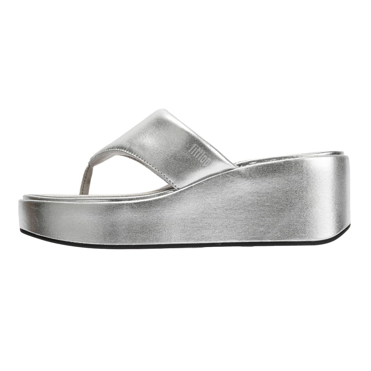 FitFlop Platfform Wedge Women's Silver Sandals