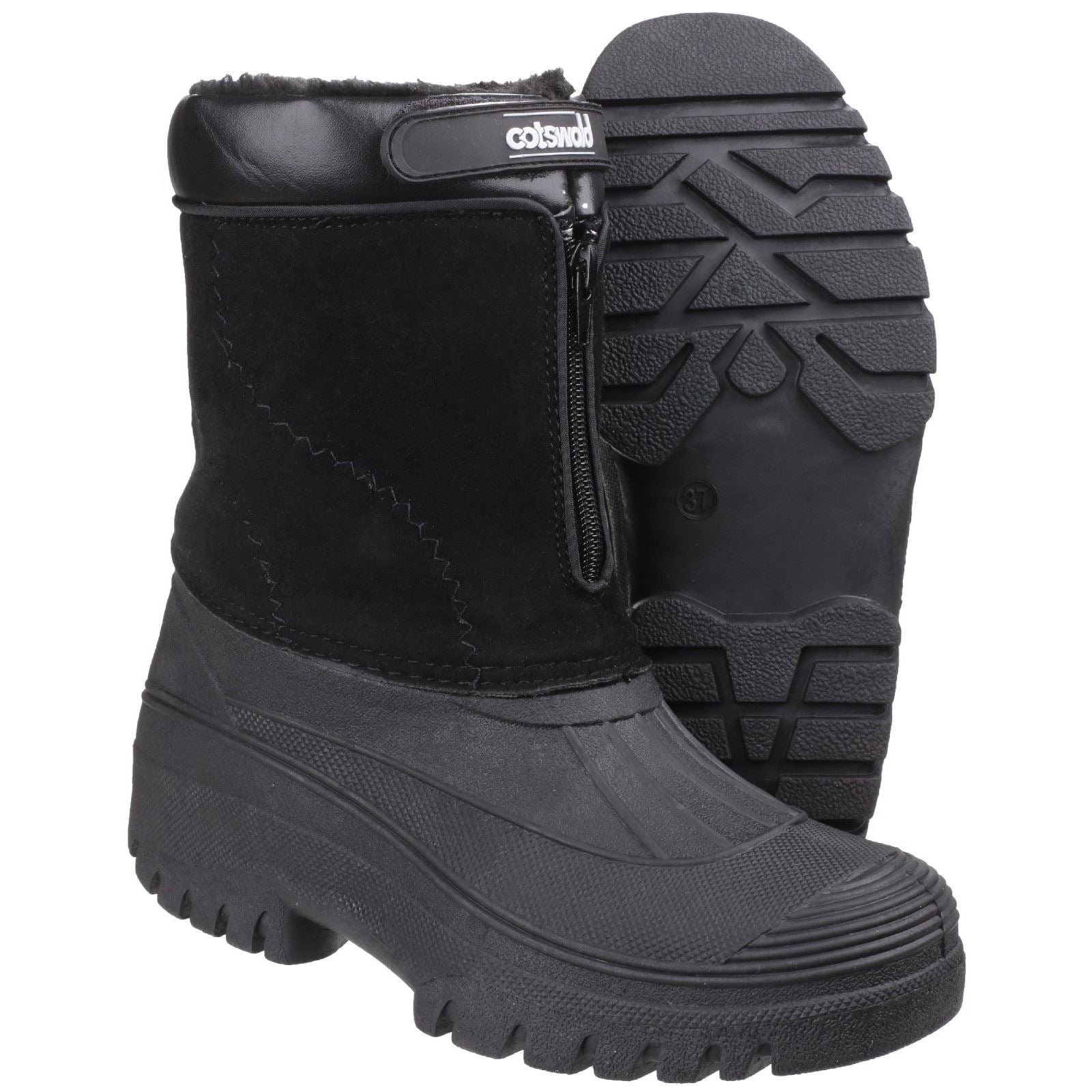 Cotswold Women's Venture Waterproof Winter Boot in Black