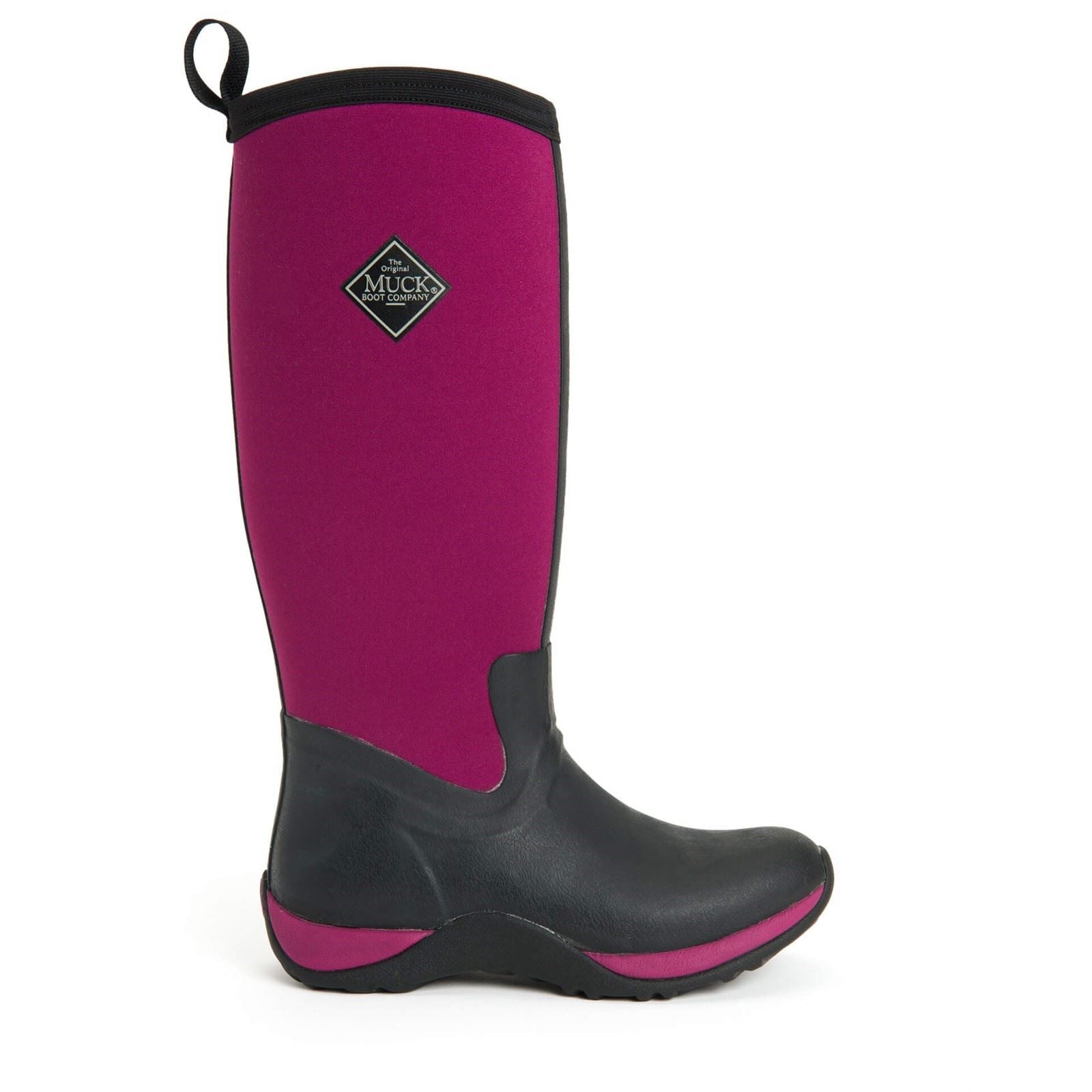Muck Boots Arctic Adventure Neoprene Black/Maroon Standard Wellington Boots