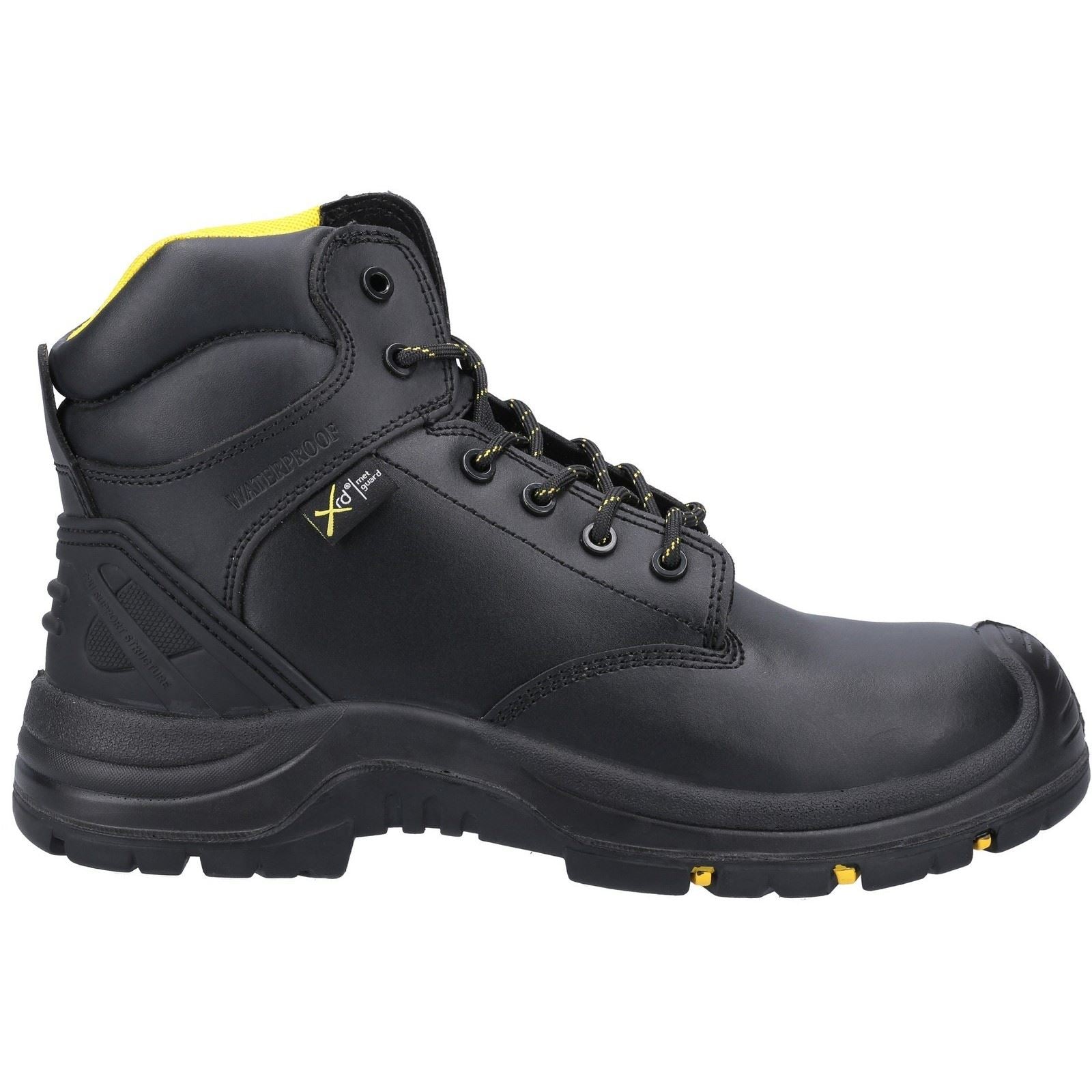 Amblers Safety AS303C Wrekin Metal Free Metatarsal Waterproof Safety Boot in Black