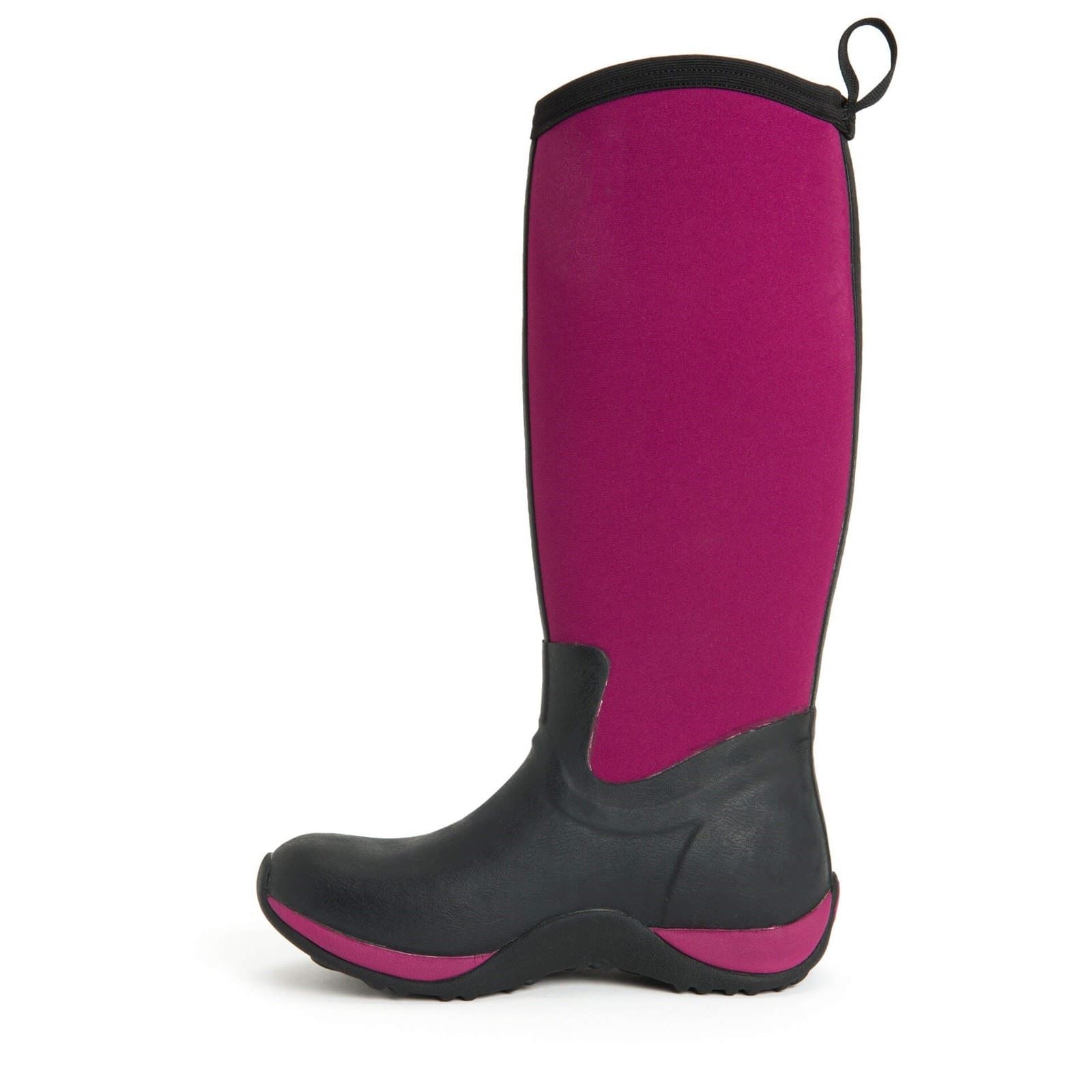 Muck Boots Arctic Adventure Neoprene Black/Maroon Standard Wellington Boots
