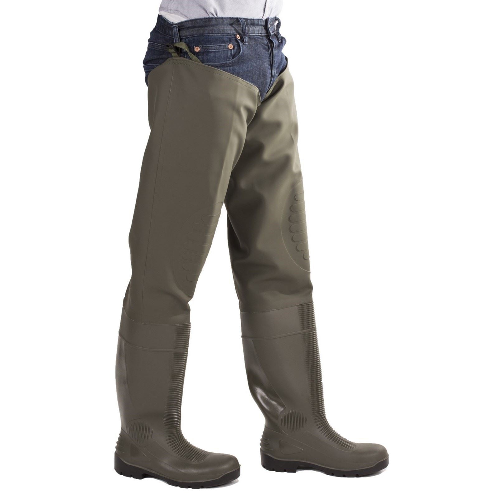 Amblers Safety Forth Thigh Safety Wader in Green