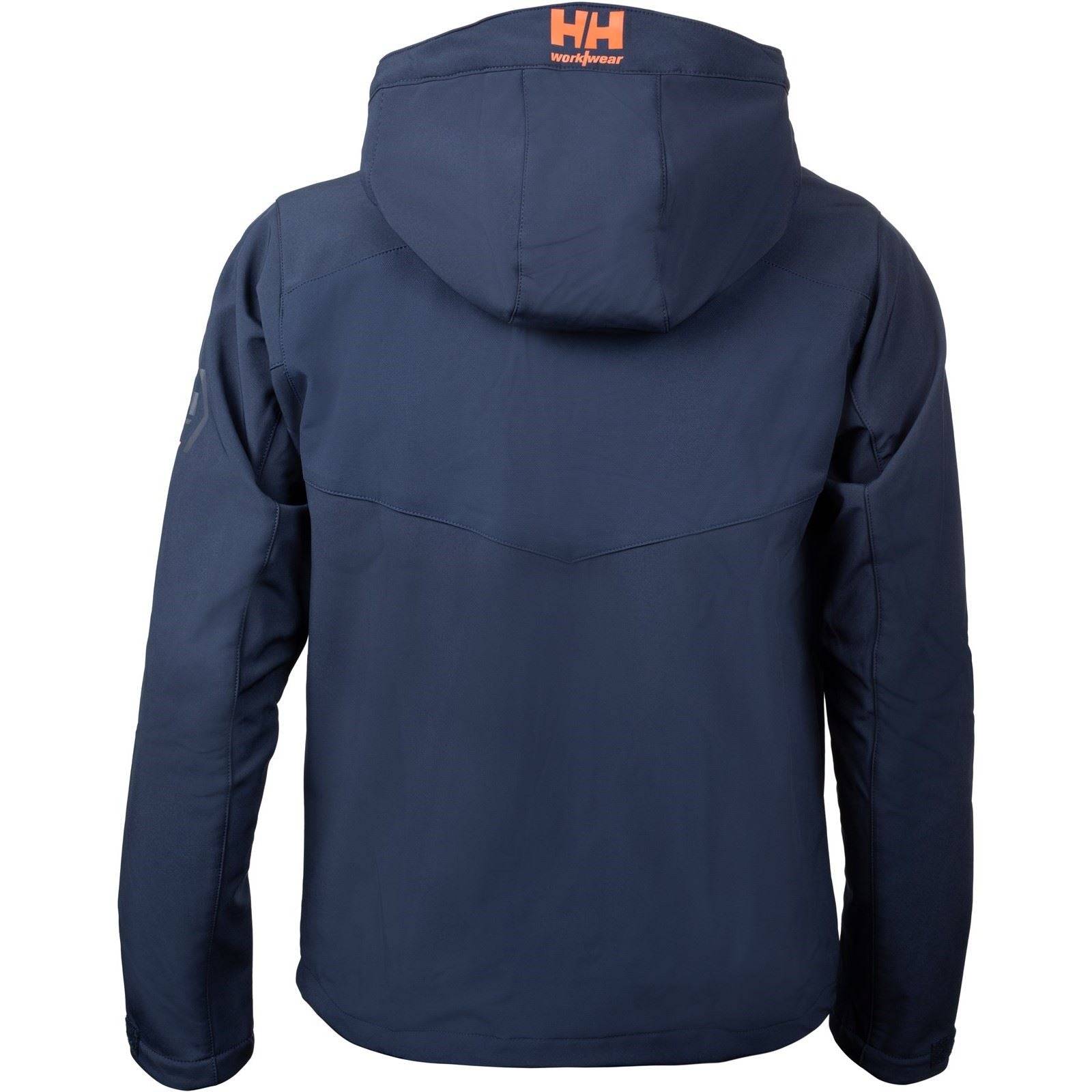 Helly Hansen Workwear Chelsea Evolution Softs Polyester Unisex Adults Blue Hooded Sweatshirt