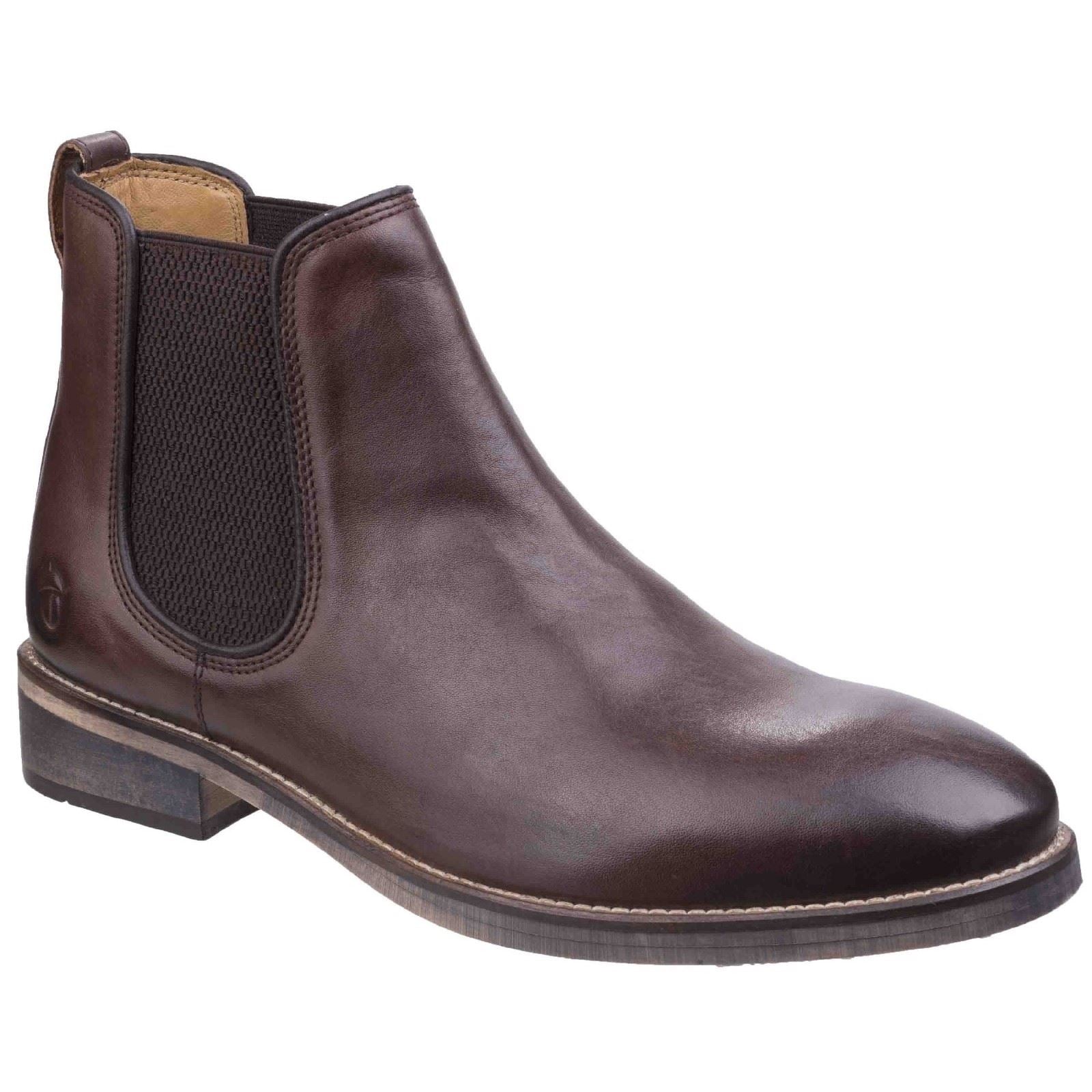 Cotswold Men's Corsham Chelsea Boot in Dark Brown